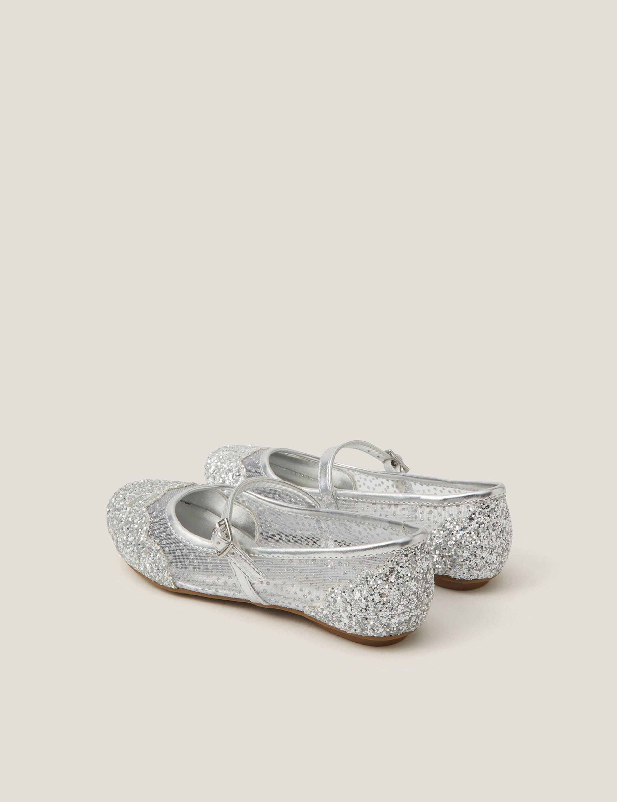 Kids' Glitter Ballet Pumps (7 Small - 4 Large) 3 of 3