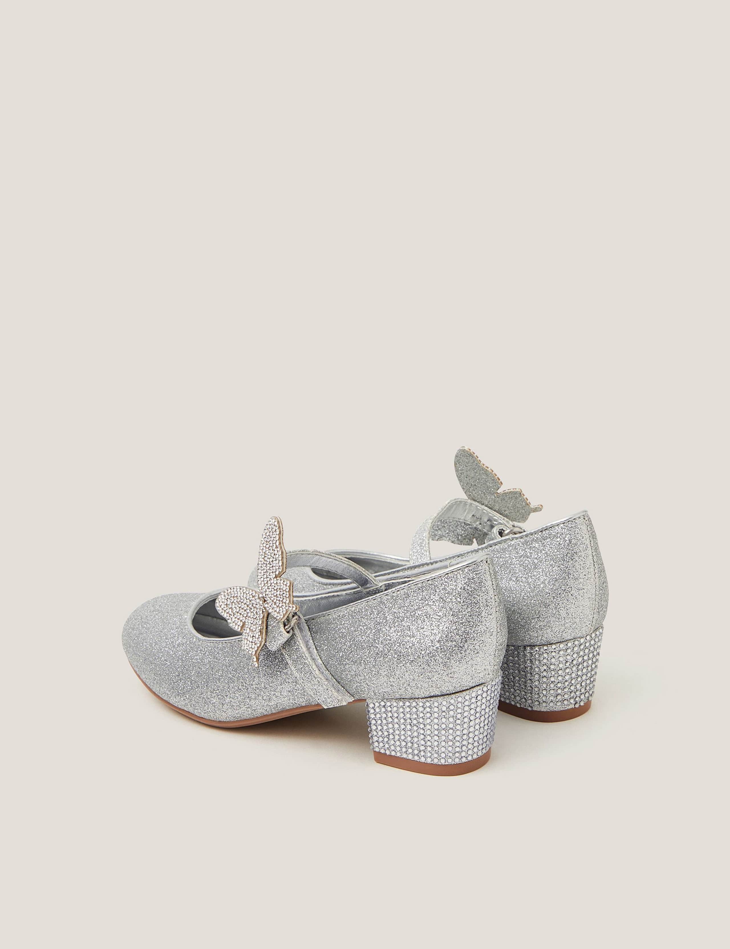 Kids Glitter Sparkle Butterfly Shoes (7 Small - 4 Large) 3 of 3
