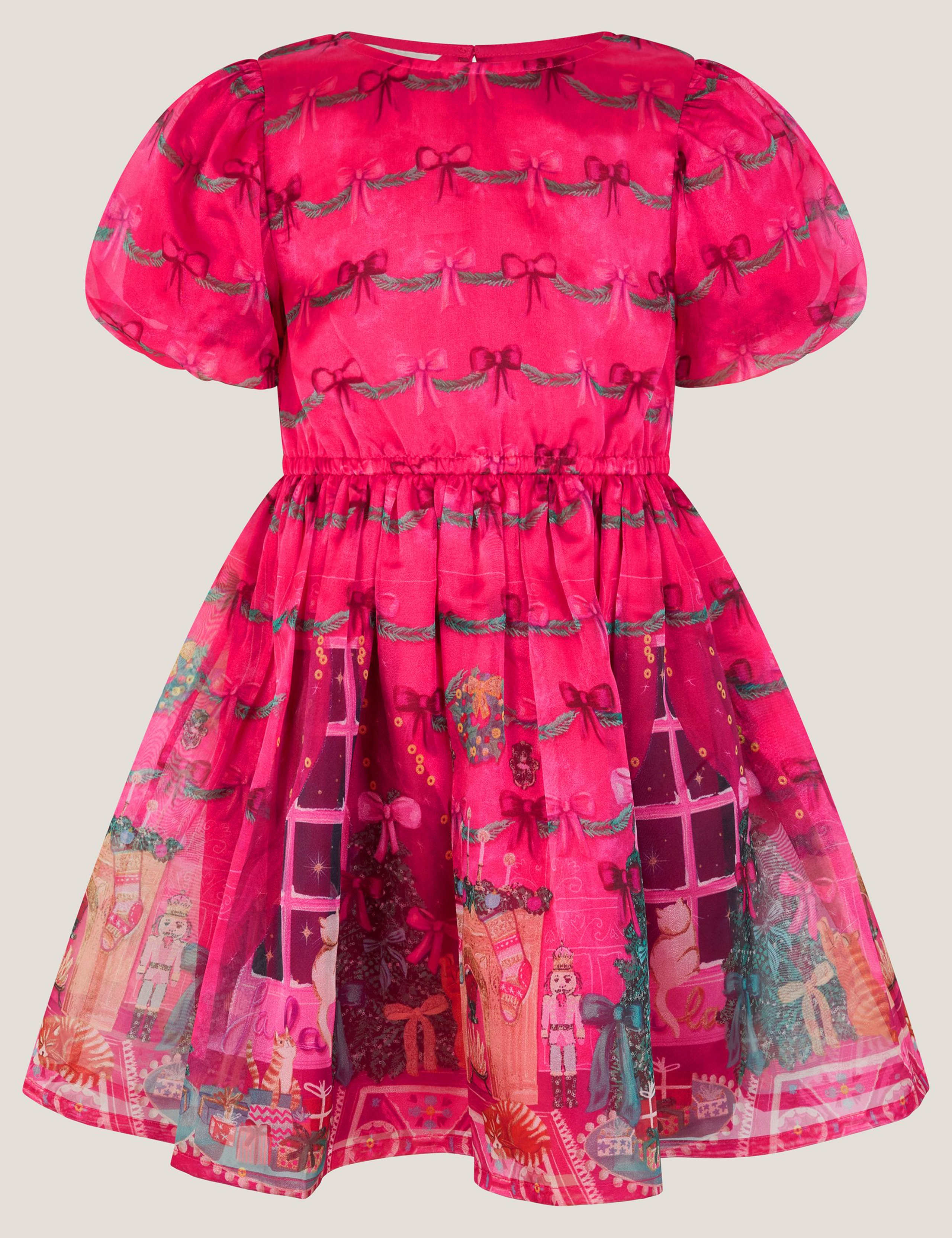 Christmas Scene Patterned Dress (3-13 Yrs) 2 of 3