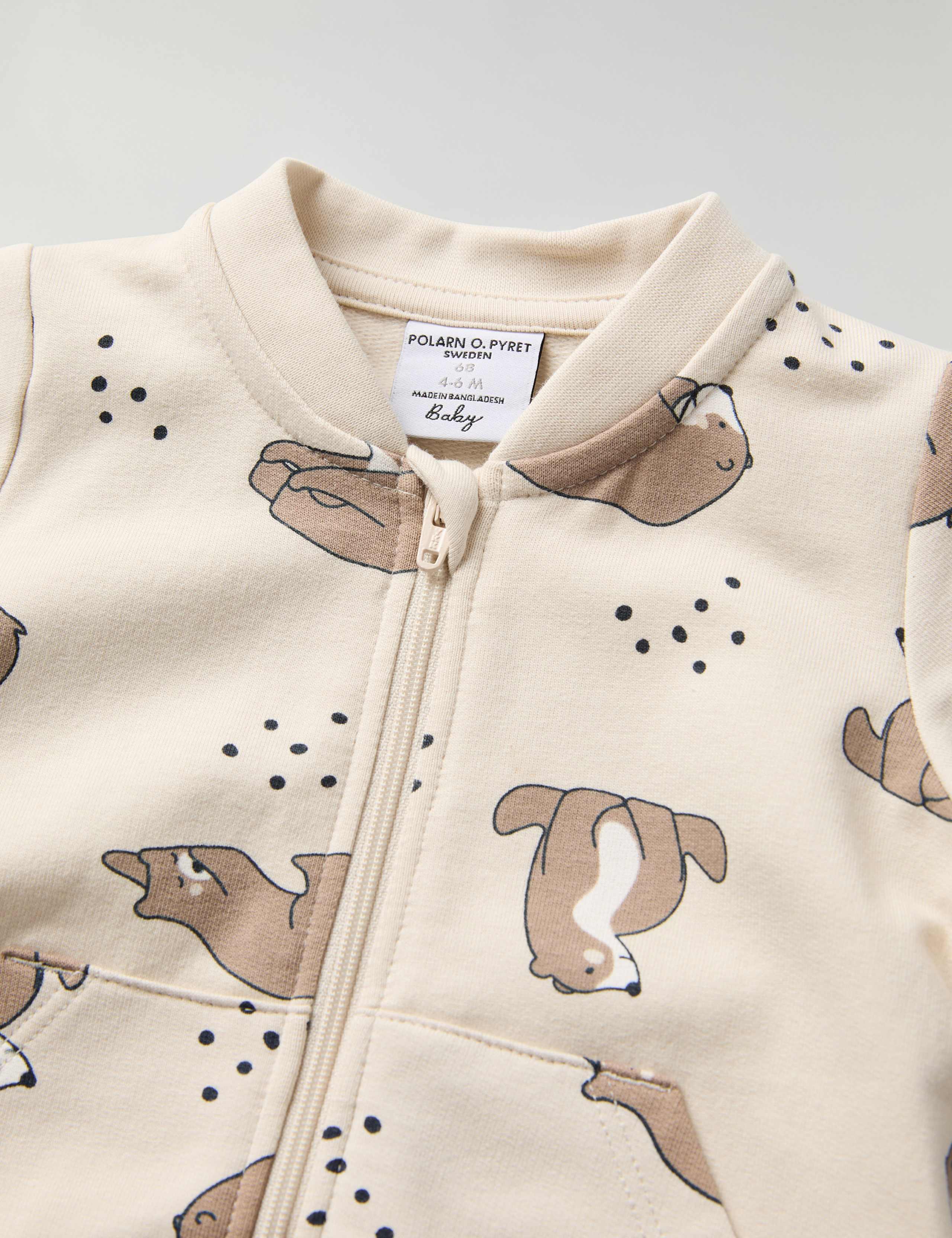 Cotton Rich Bear Print Romper (1-12 Mths) 3 of 4