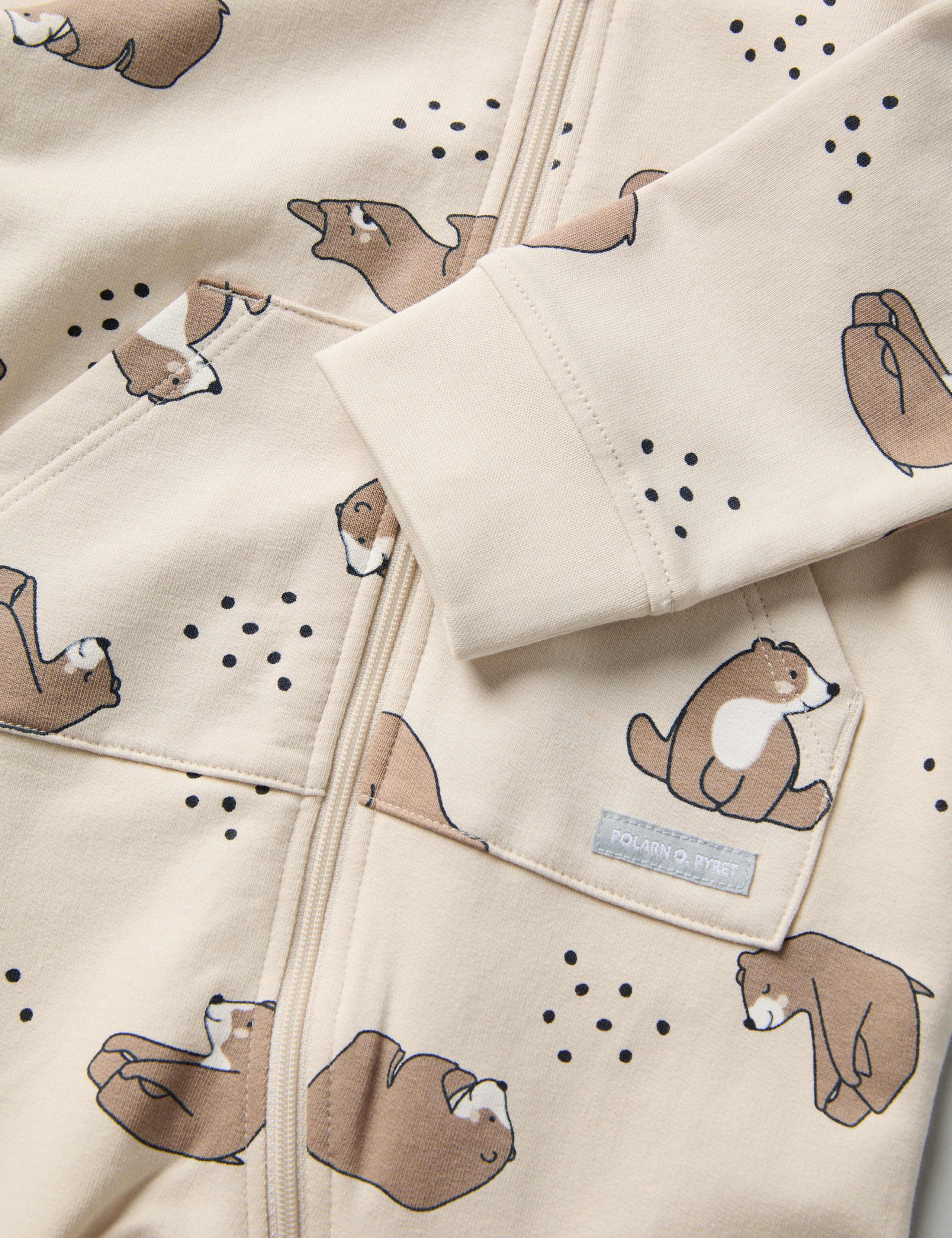Cotton Rich Bear Print Romper (1-12 Mths) 4 of 4