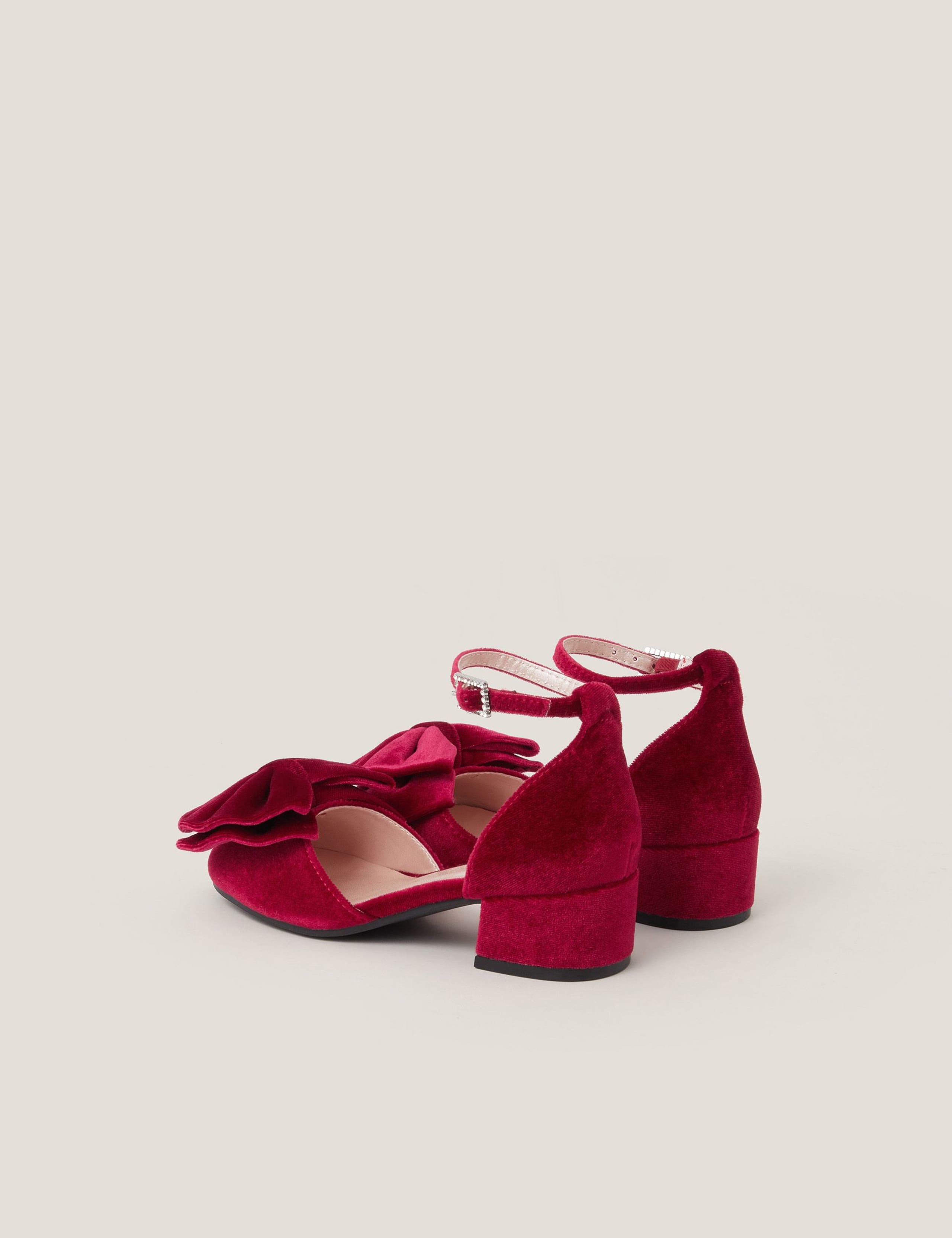 Kids' Velvet Bow Sandals (10 Small - 4 Large) 3 of 3