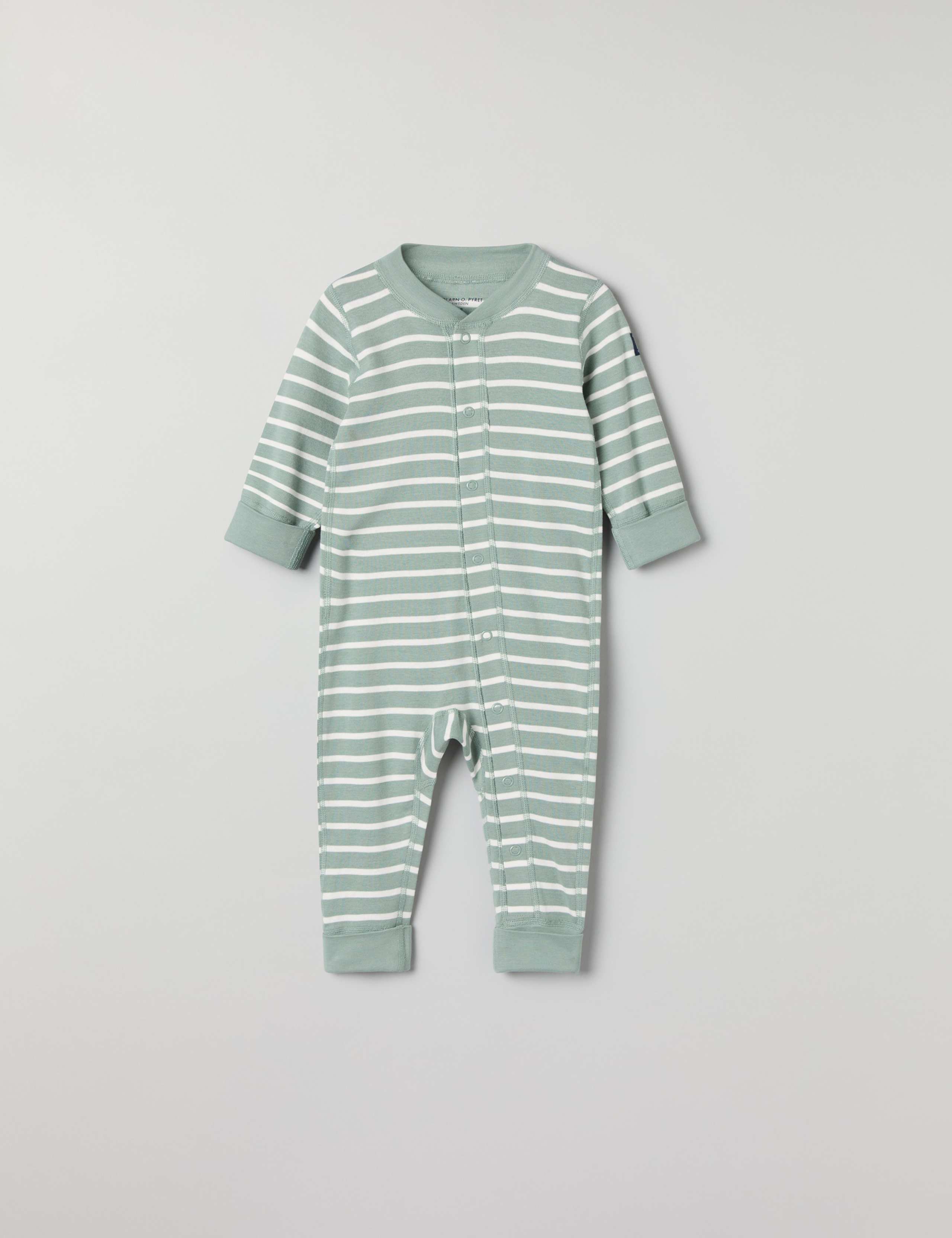 Pure Cotton Striped Sleepsuit (1-24 Mths) 2 of 5
