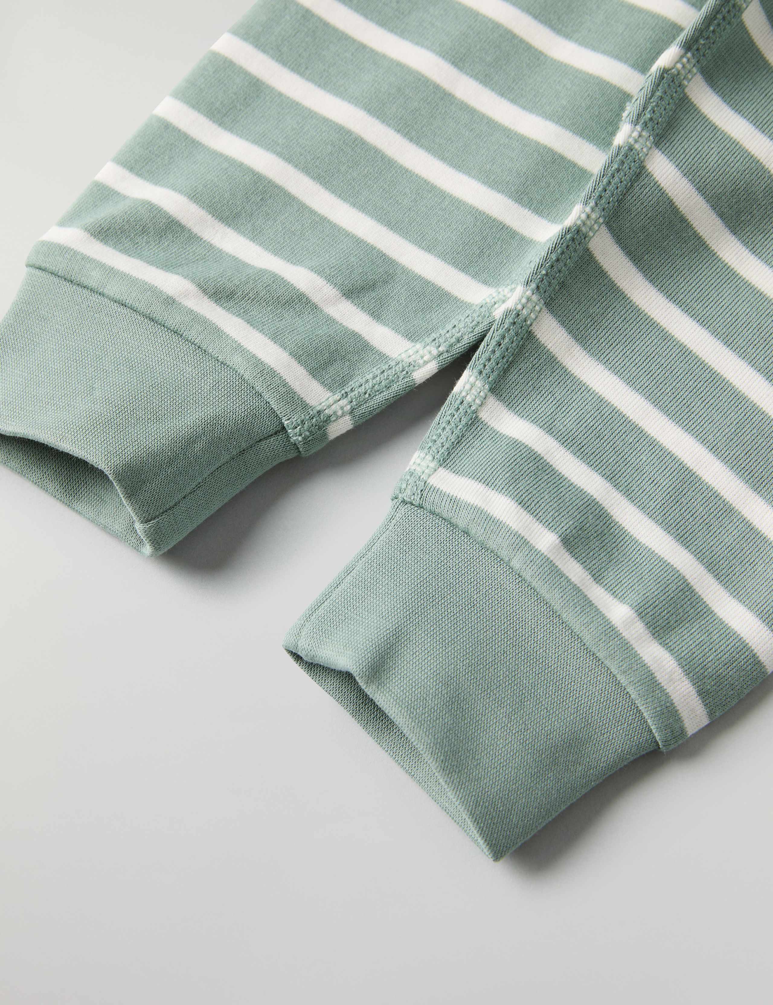 Pure Cotton Striped Leggings (1-12 Mths) 3 of 3