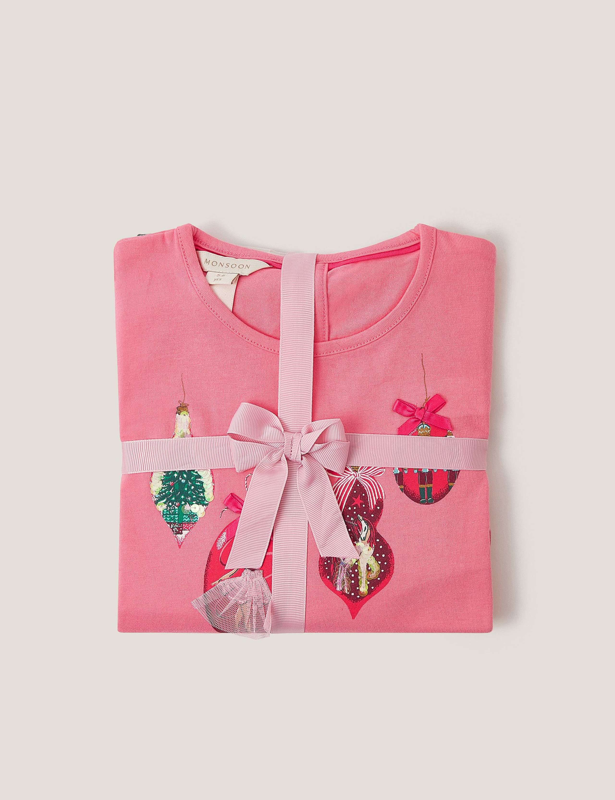 Cotton Blend Christmas Bauble Pyjamas (2-13 Yrs) 3 of 4