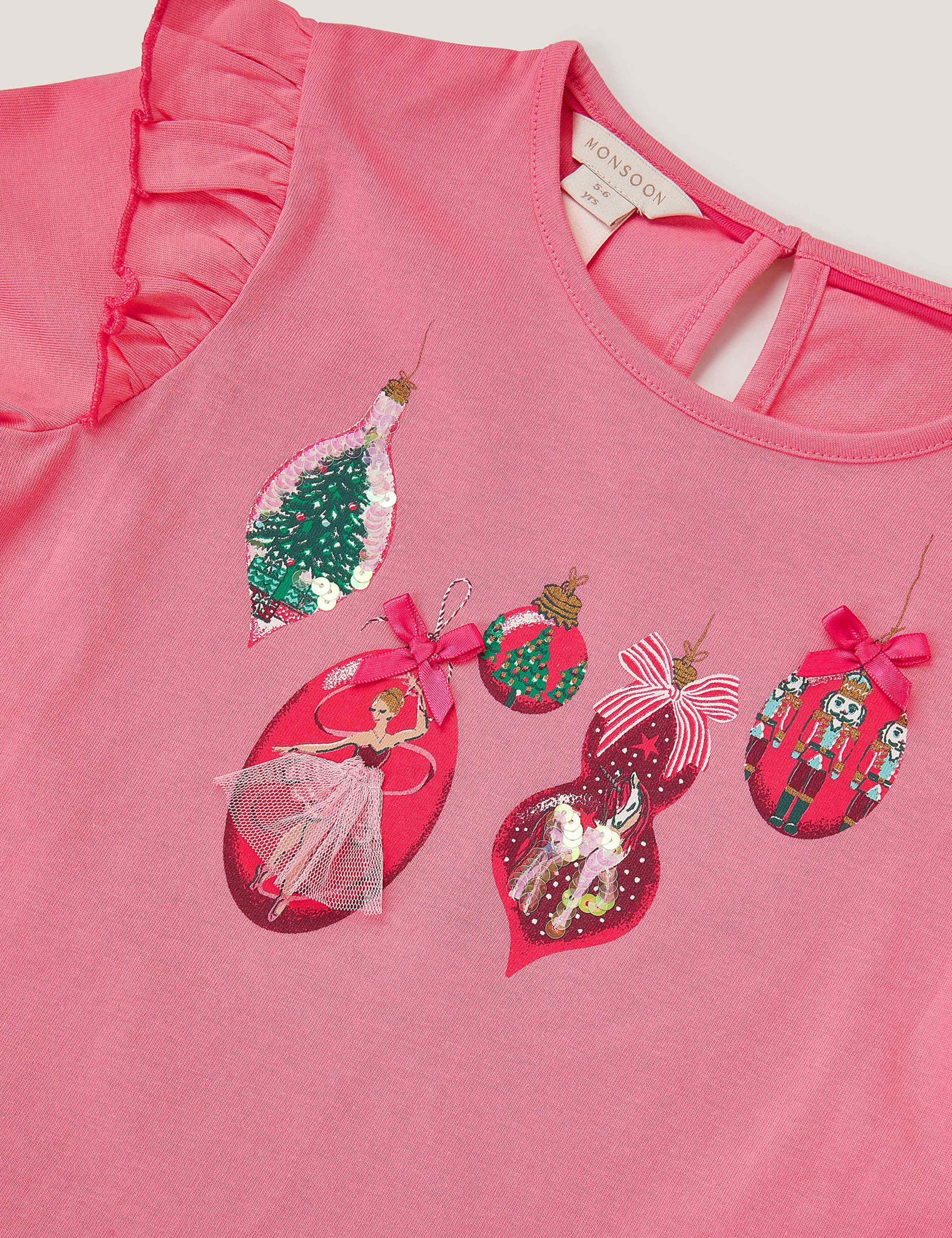 Cotton Blend Christmas Bauble Pyjamas (2-13 Yrs) 4 of 4