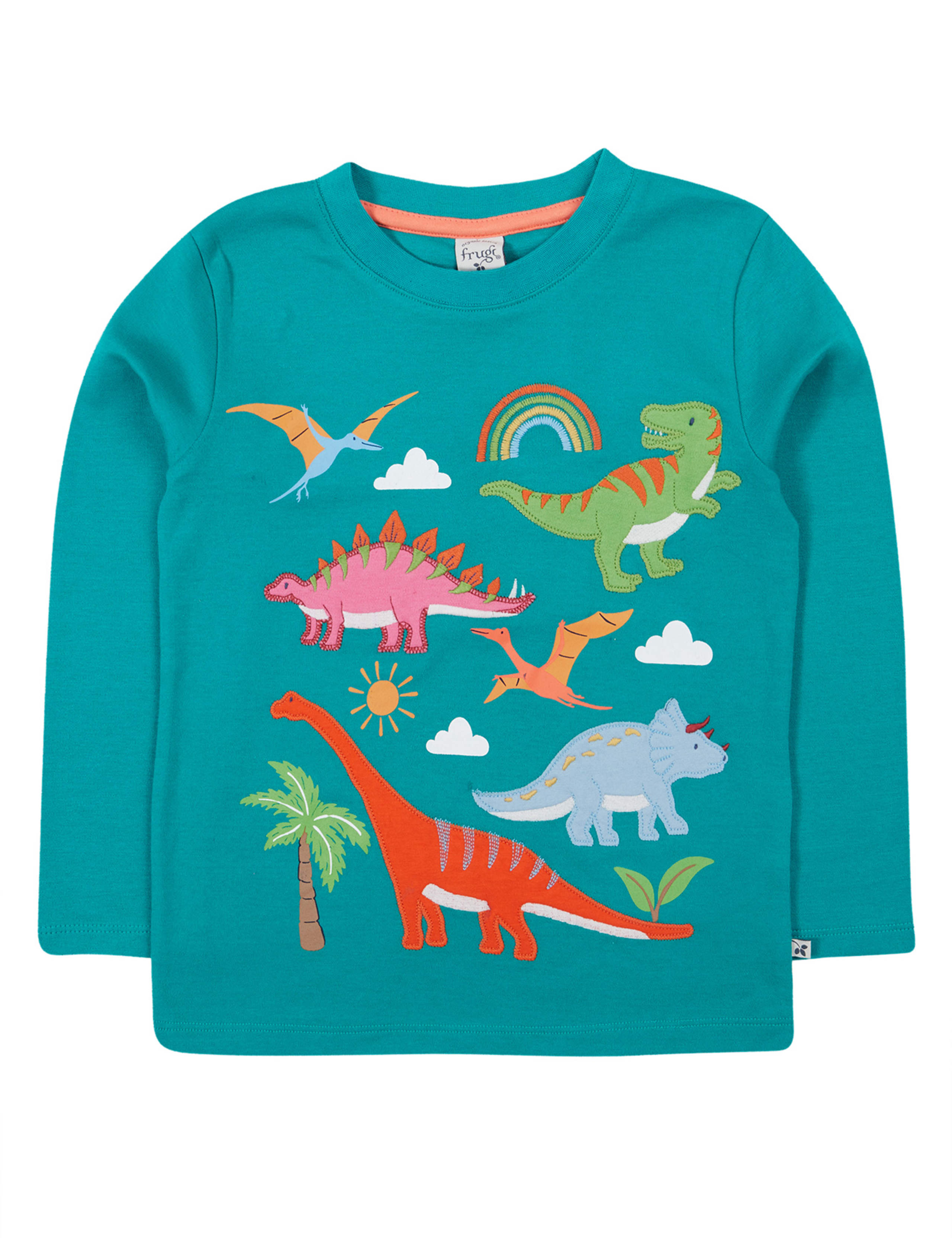 Pure Cotton Dinosaur Applique Top (0-8 Yrs) 2 of 5