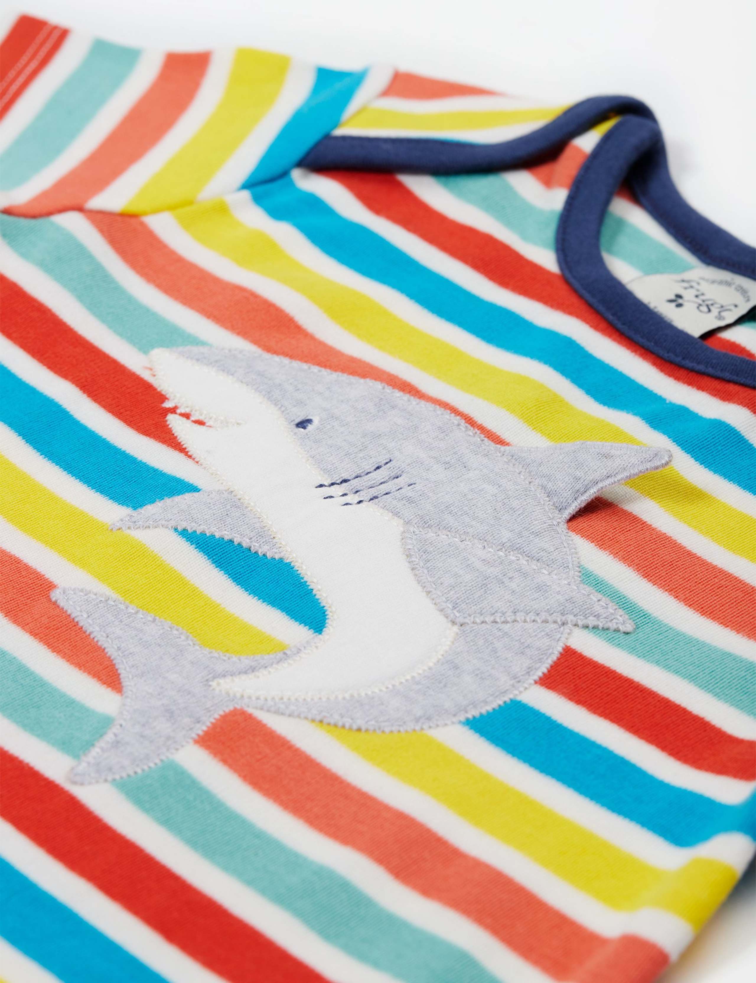 Pure Cotton Shark T-Shirt (0-4 Yrs) 3 of 3