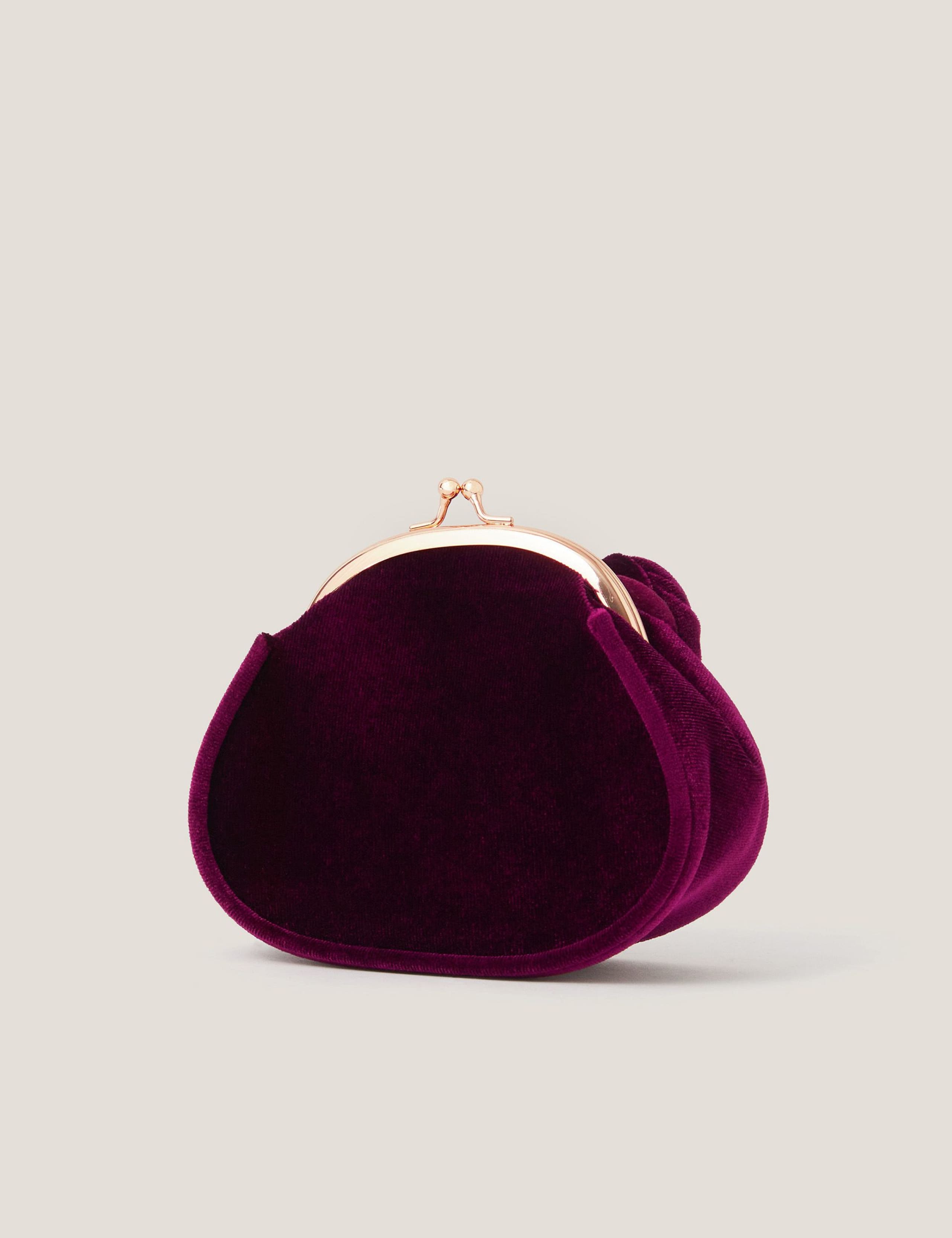 Velvet Floral Chain Strap Bag 2 of 3