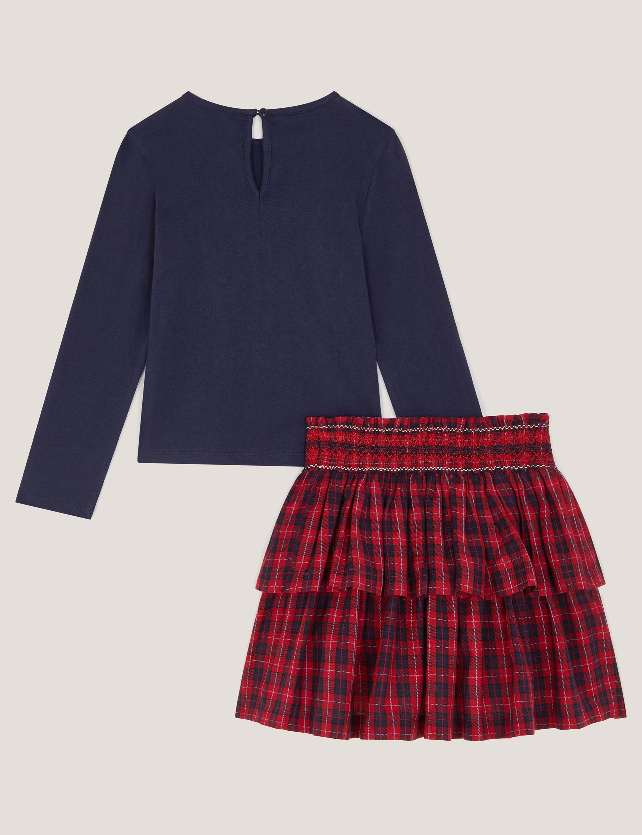 Pure Cotton Bow Embroidered Outfit (3-13 Yrs) 3 of 3