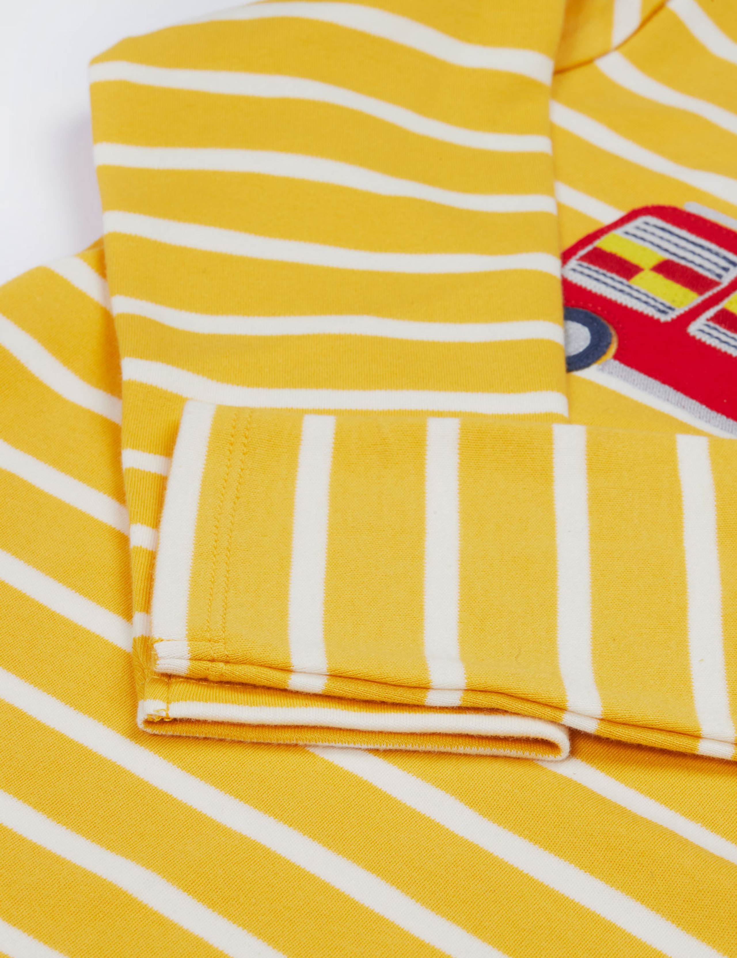 Pure Cotton Striped Fire Engine Top (0-6 Yrs) 5 of 5