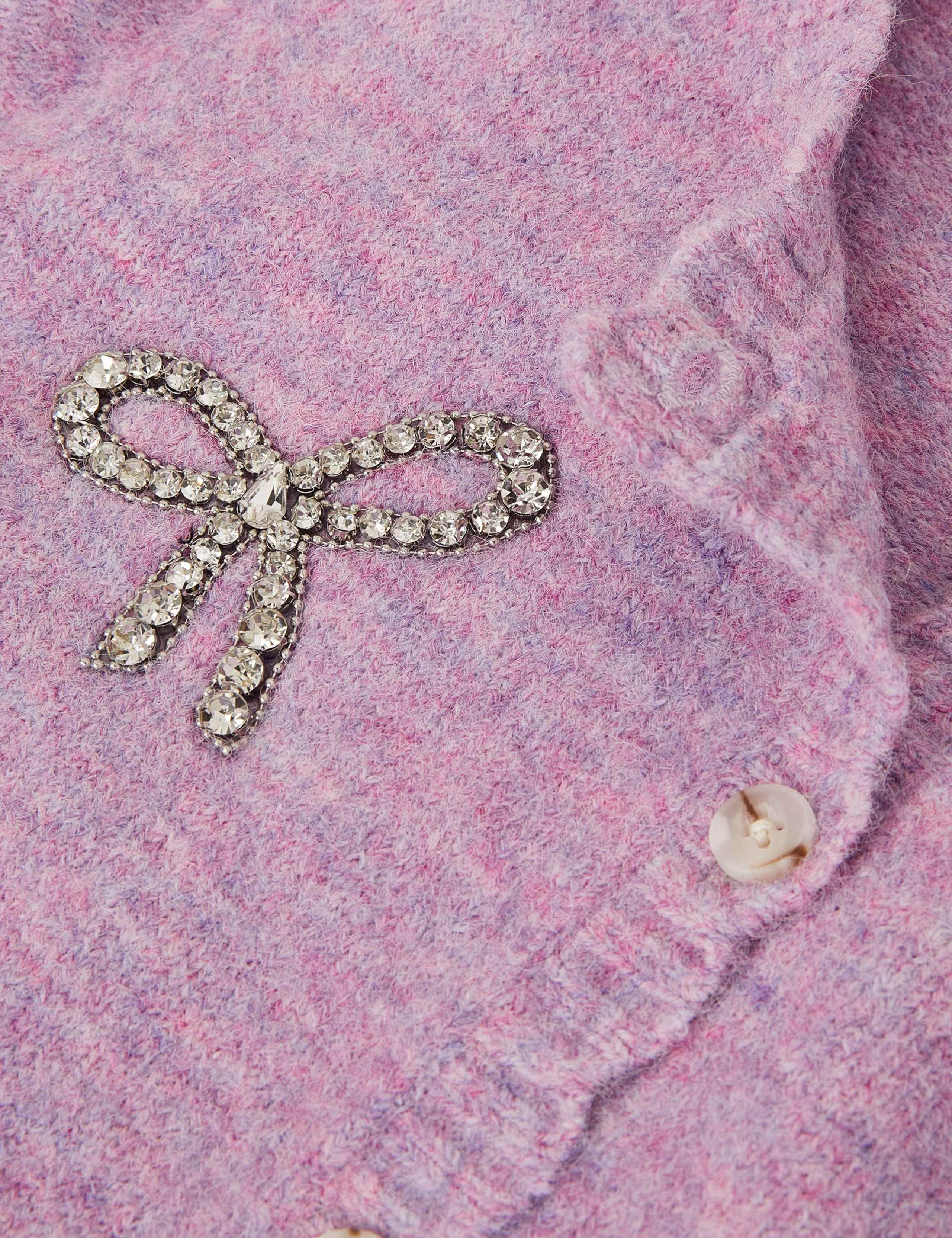 Embellished Bow Knitted Cardigan (3-15 Yrs) 2 of 3