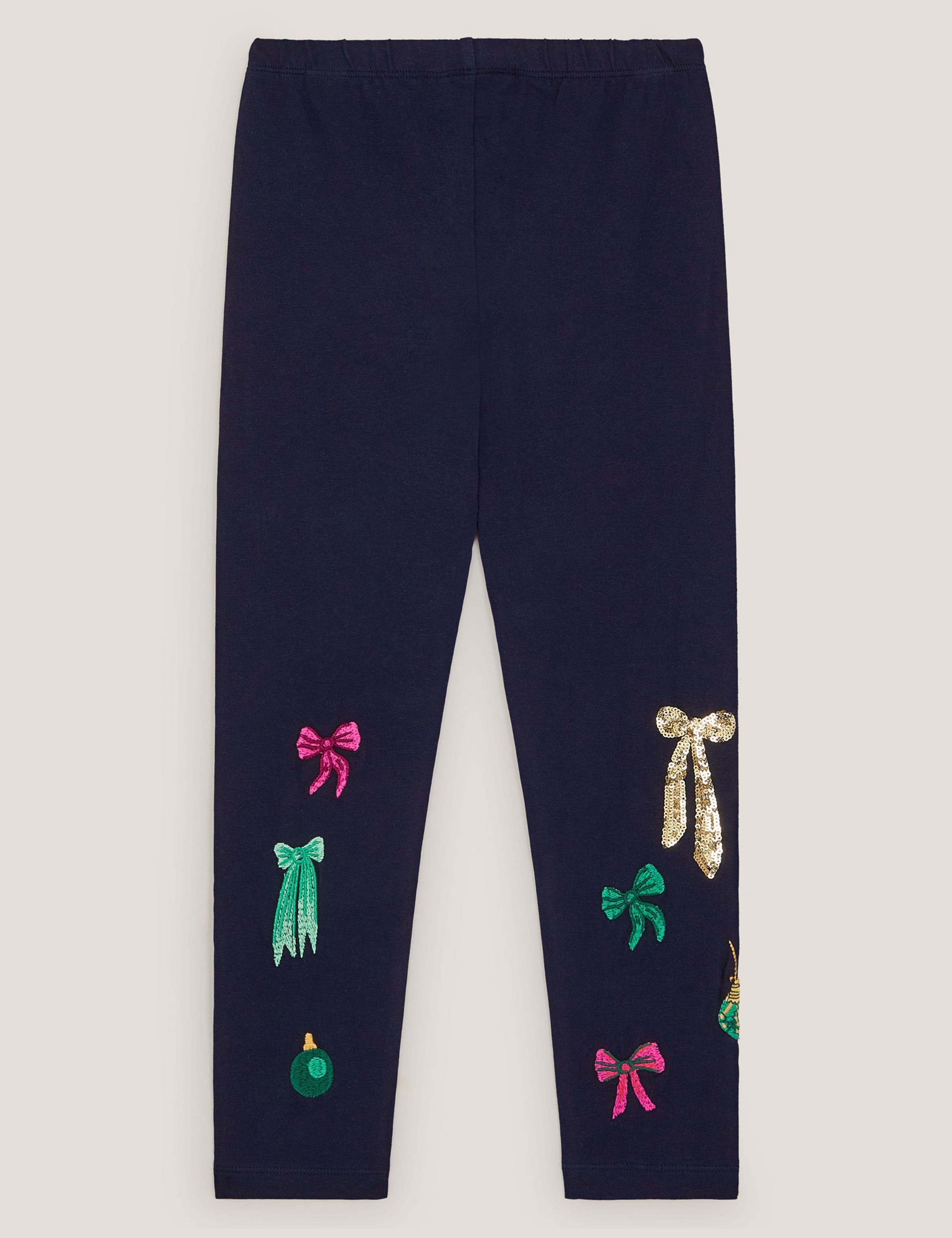 Cotton Rich Christmas Sequin Leggings (3-13 Yrs) 2 of 3