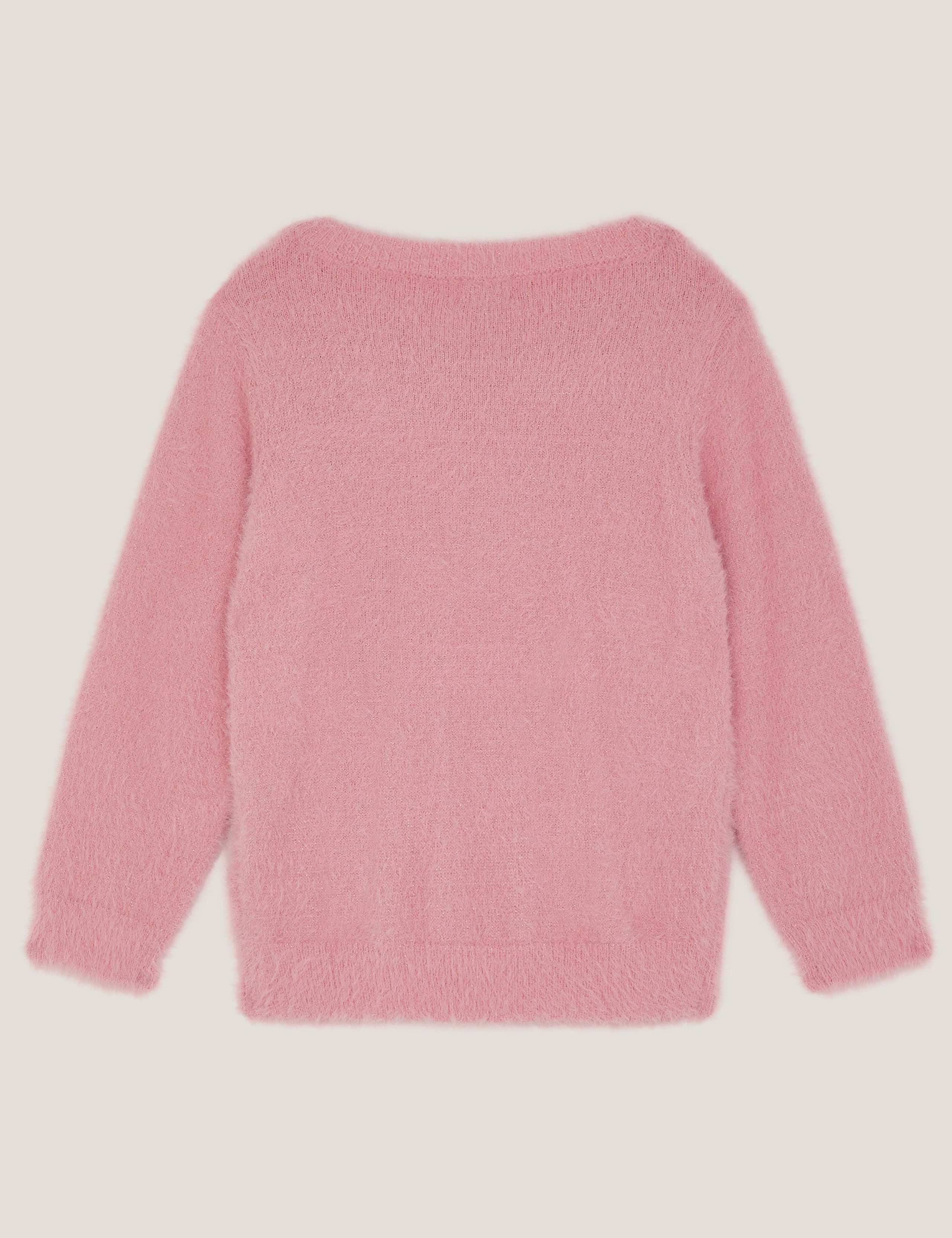 Embellished Fuzzy Christmas Jumper (3-15 Yrs) 3 of 3