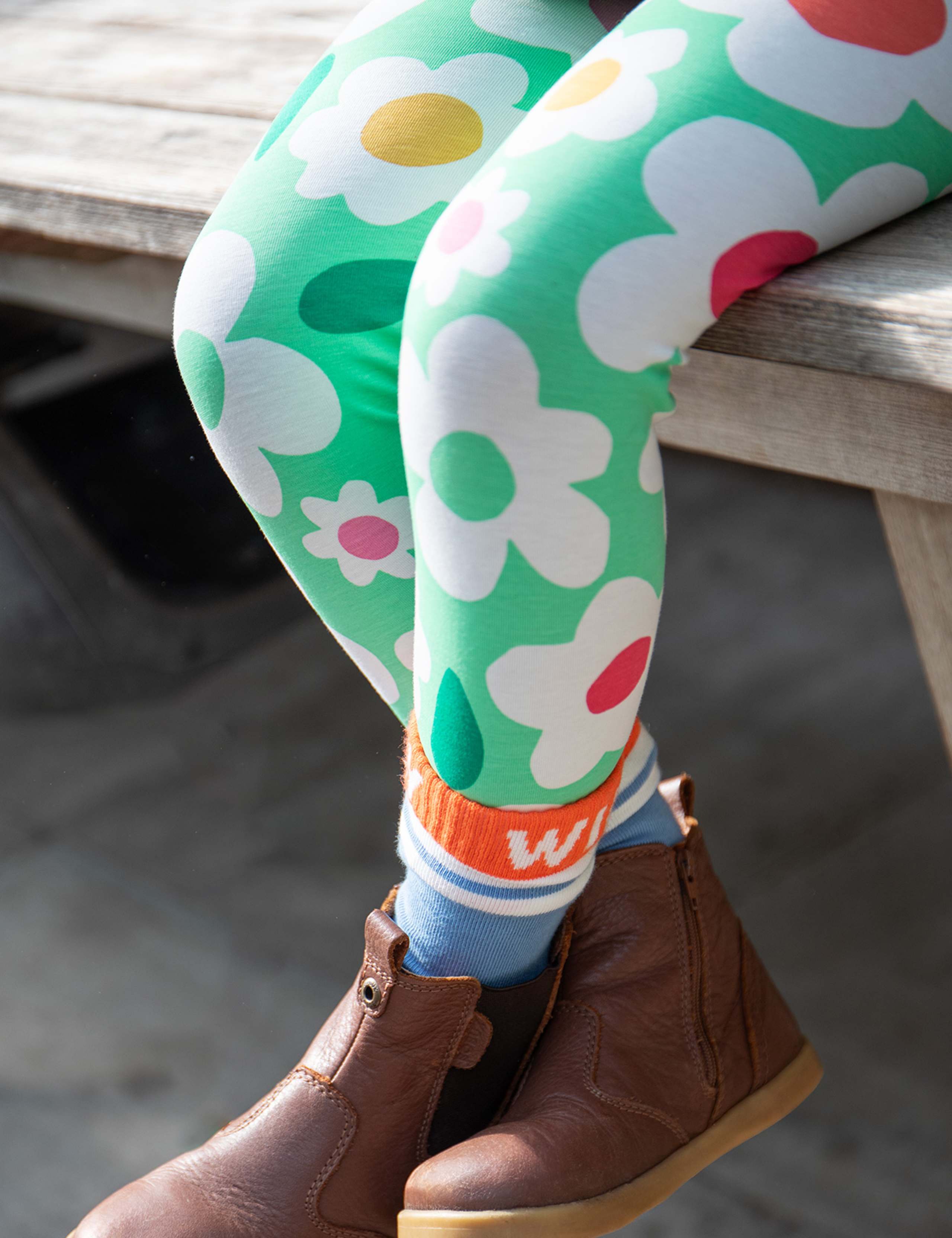 Cotton Rich Floral Leggings (18 Mths-10 Yrs) 3 of 5