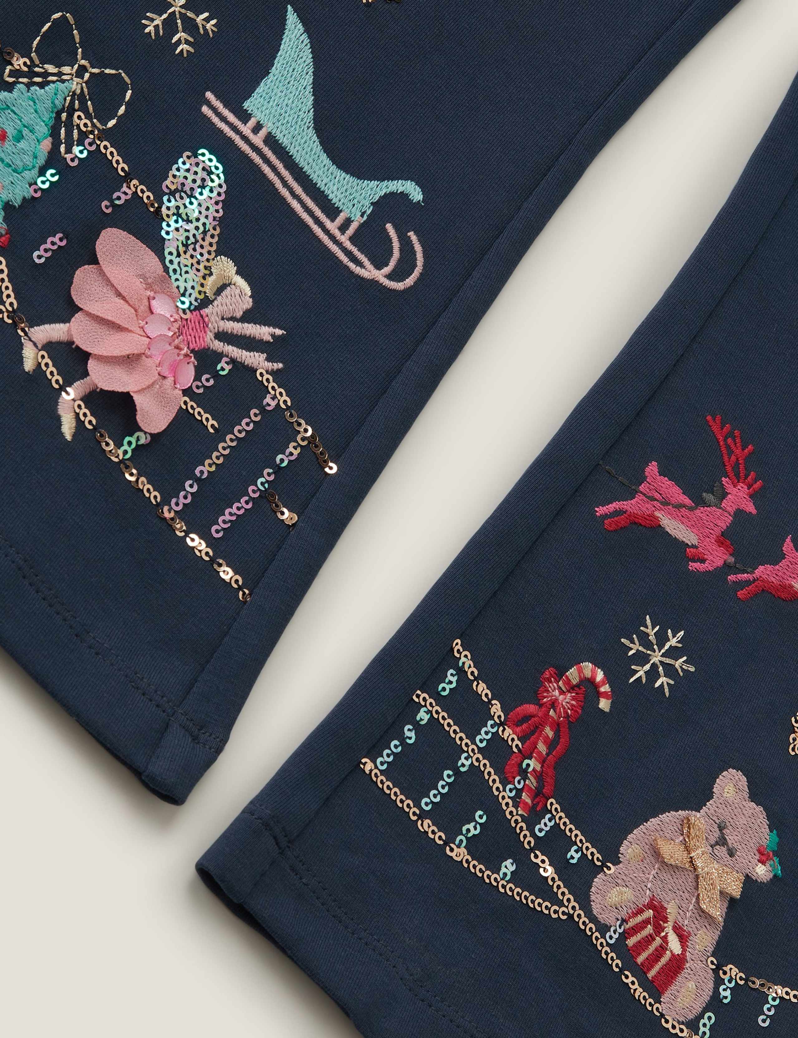 Christmas Scene Flared Leggings (3-13 Yrs) 2 of 3