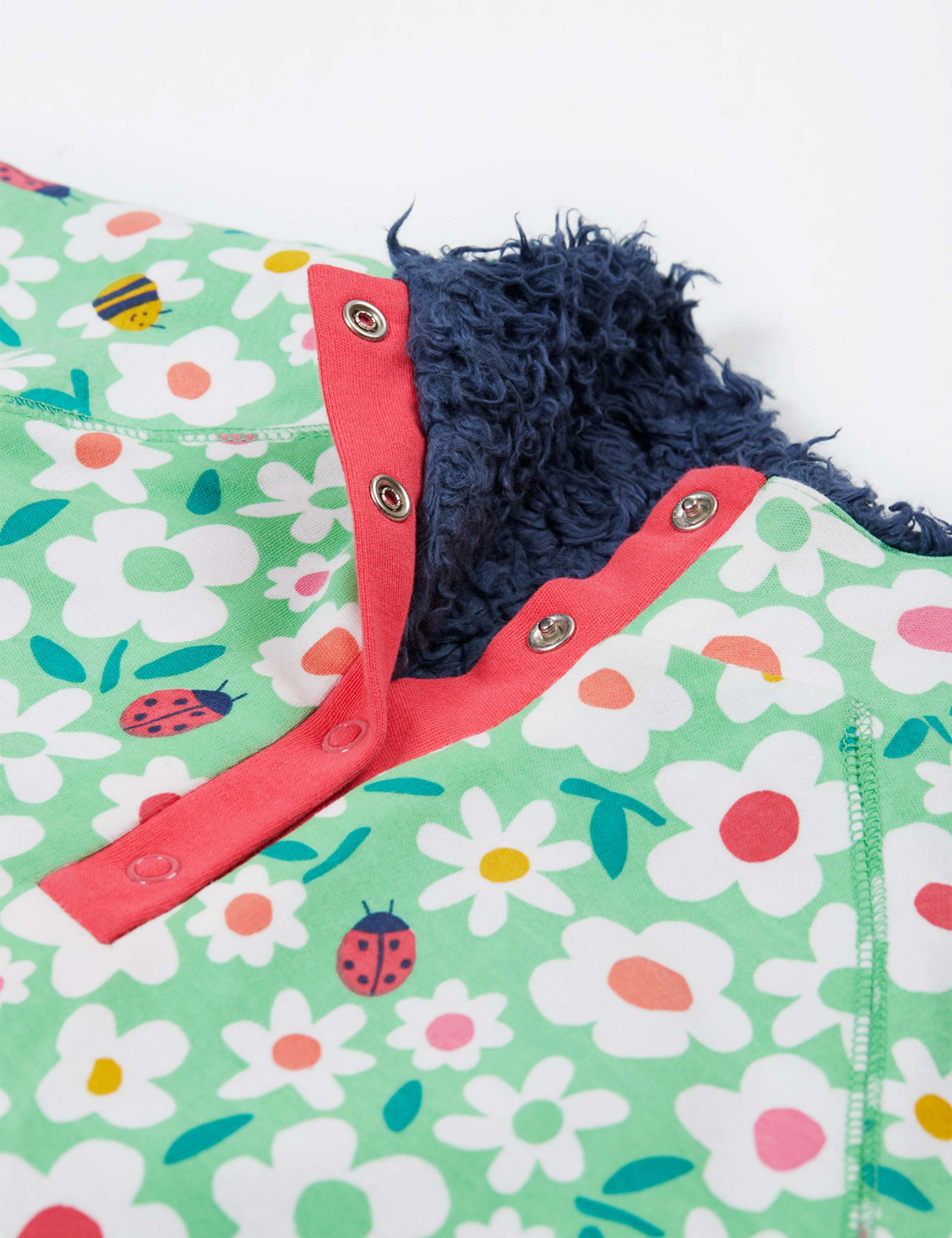 Pure Cotton Floral Fleece Lined Jumper (9 Mths-10 Yrs) 4 of 6
