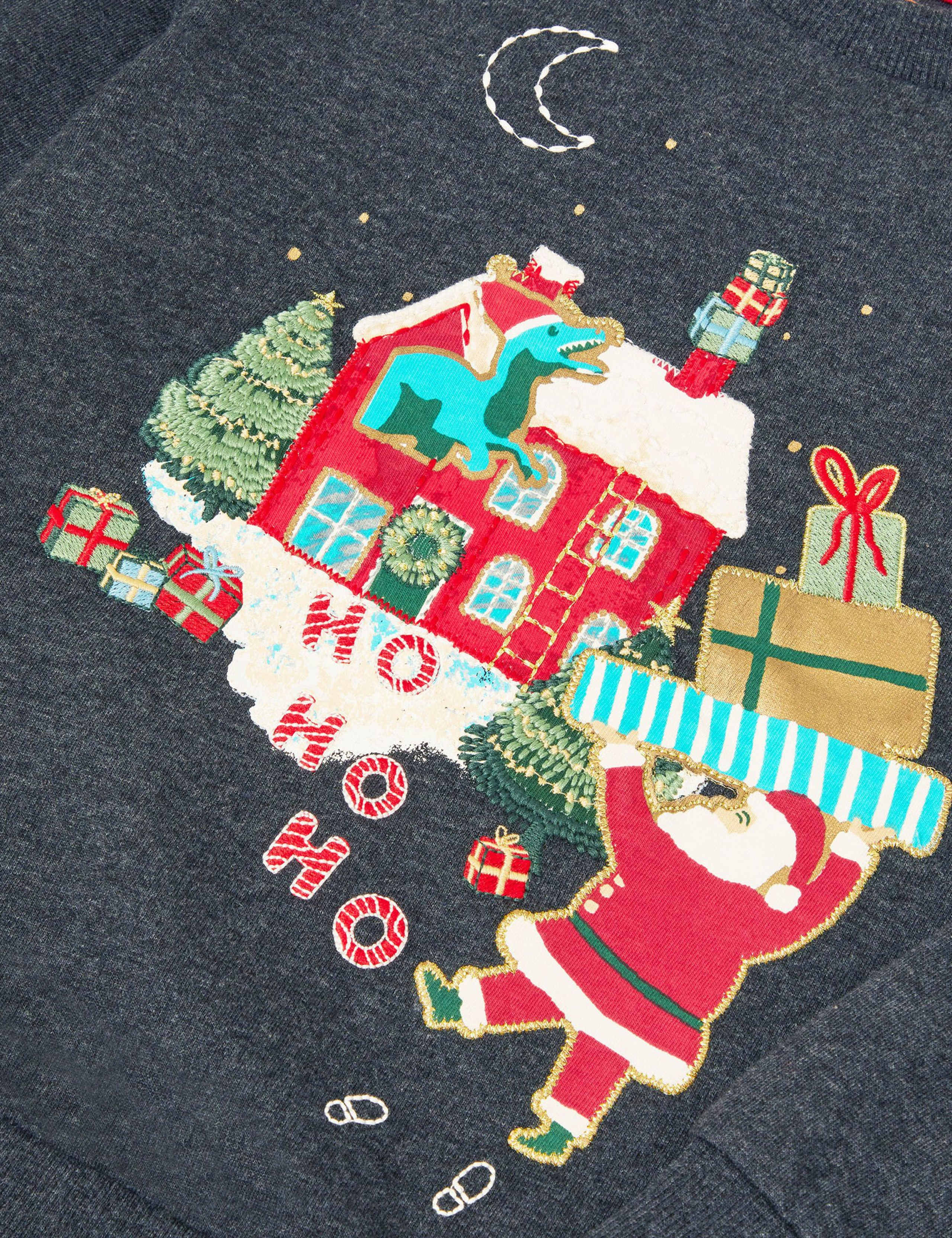 Pure Cotton Santa Scene Sweatshirt (2-13 Yrs) 2 of 3