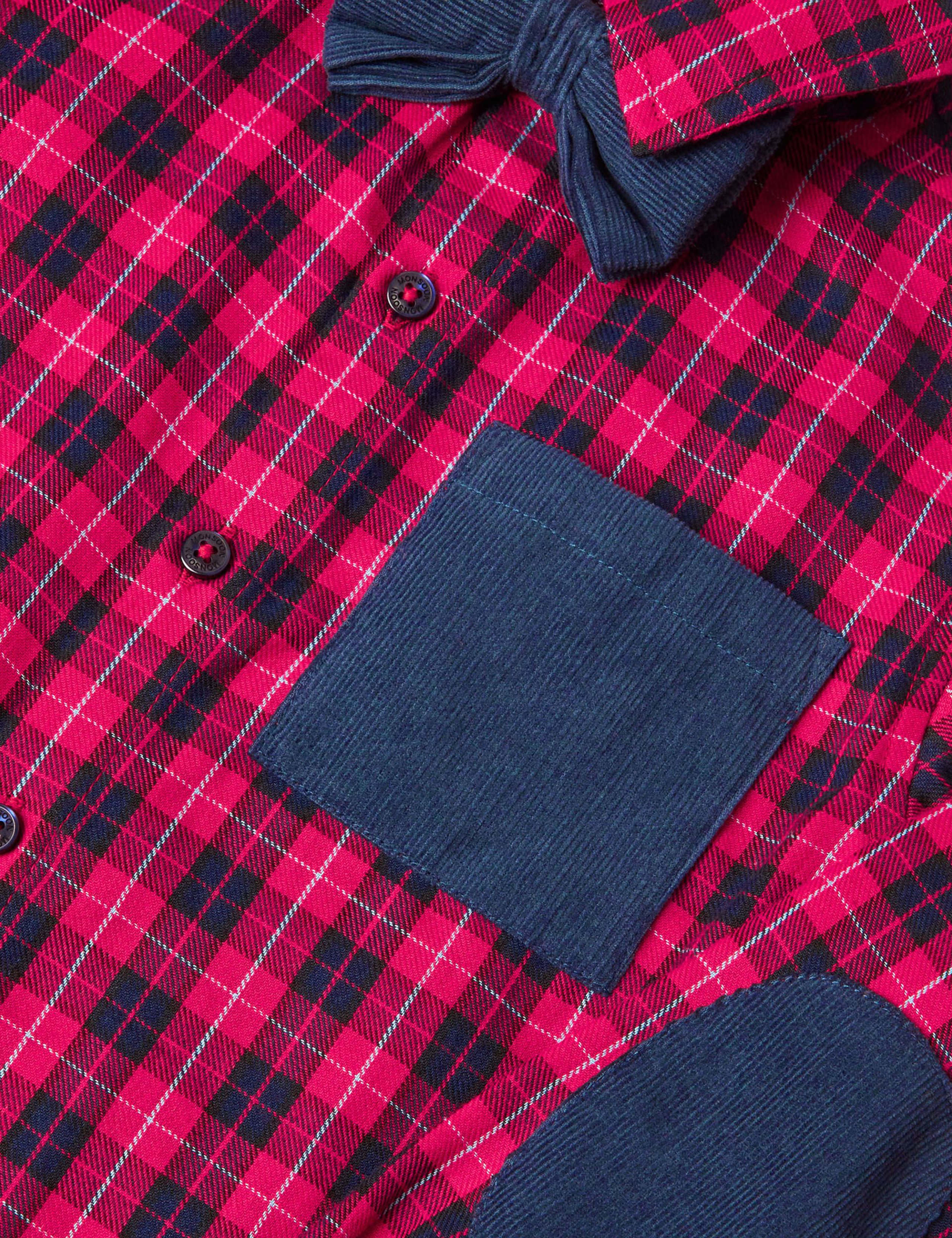 Pure Cotton Tartan Shirt and Bow Tie (2-13 Yrs) 2 of 3