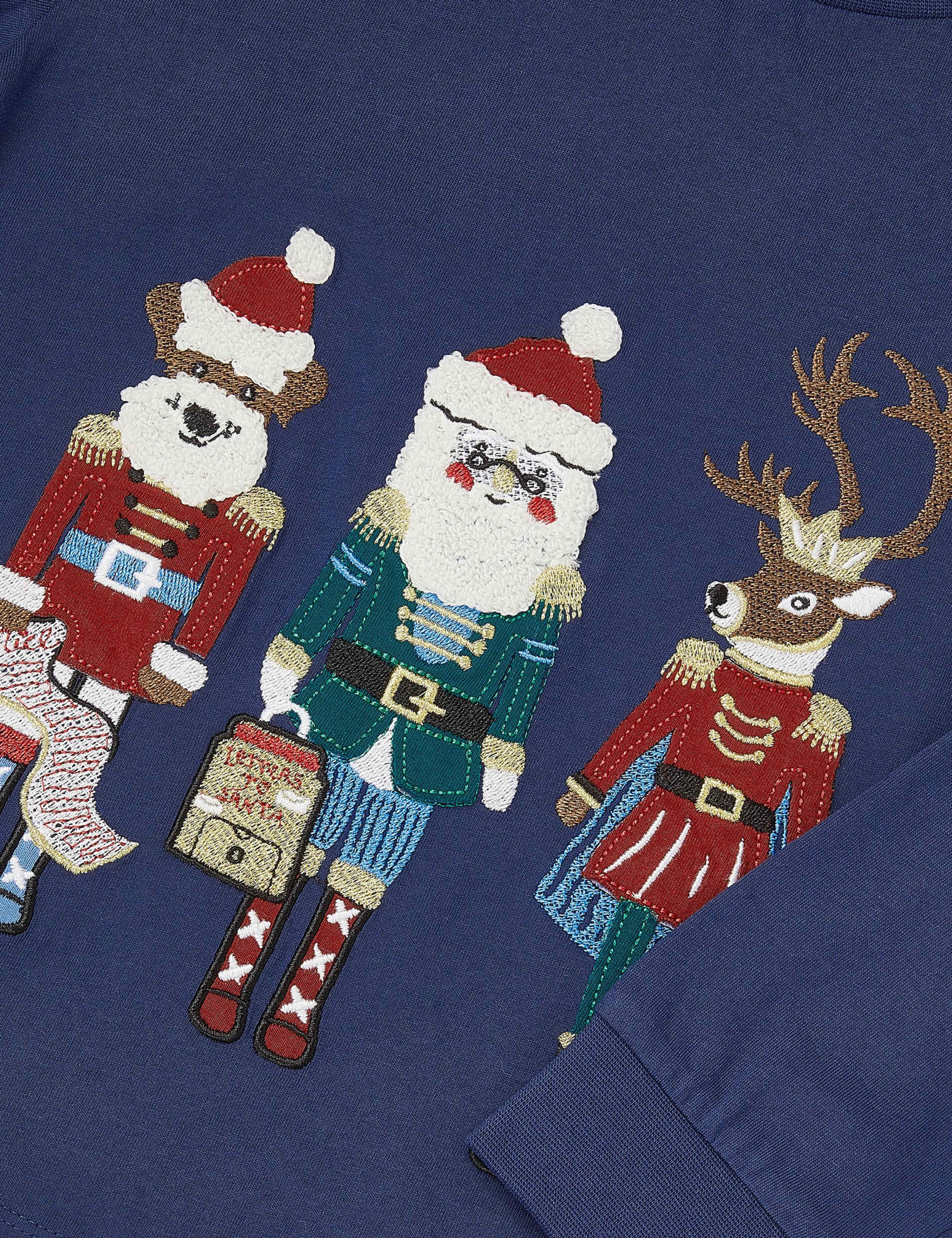 Jersey Christmas Nutcracker Applique Pyjamas (2-10 Yrs) 3 of 3