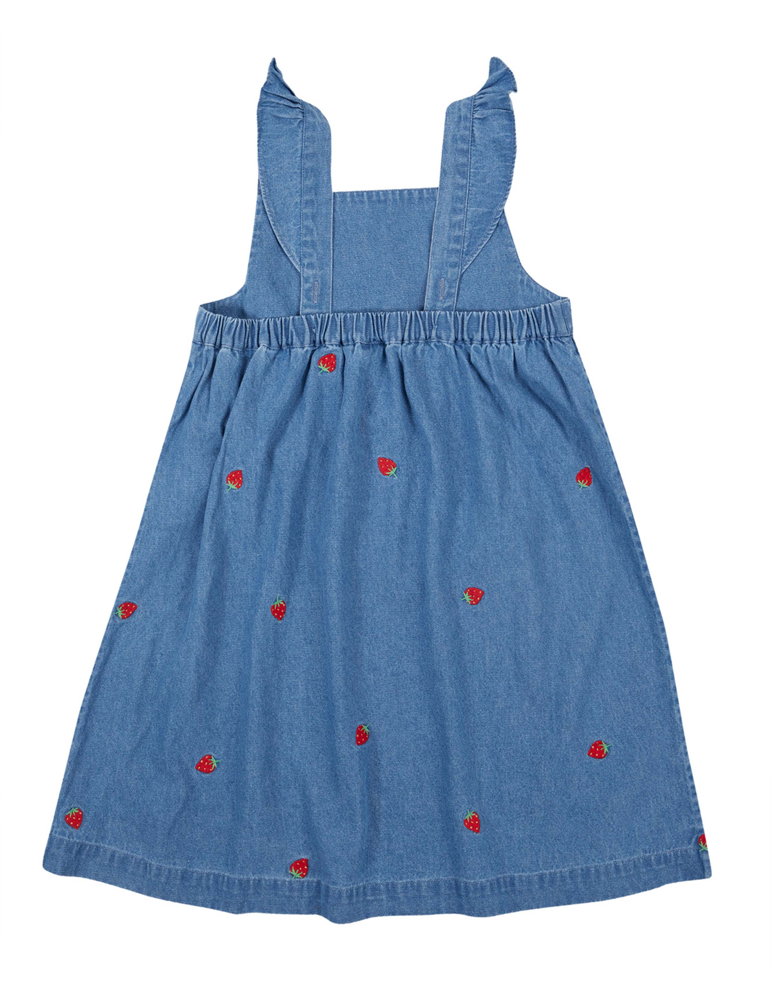 Denim Embroidered Dress (0-8 Yrs) 2 of 5