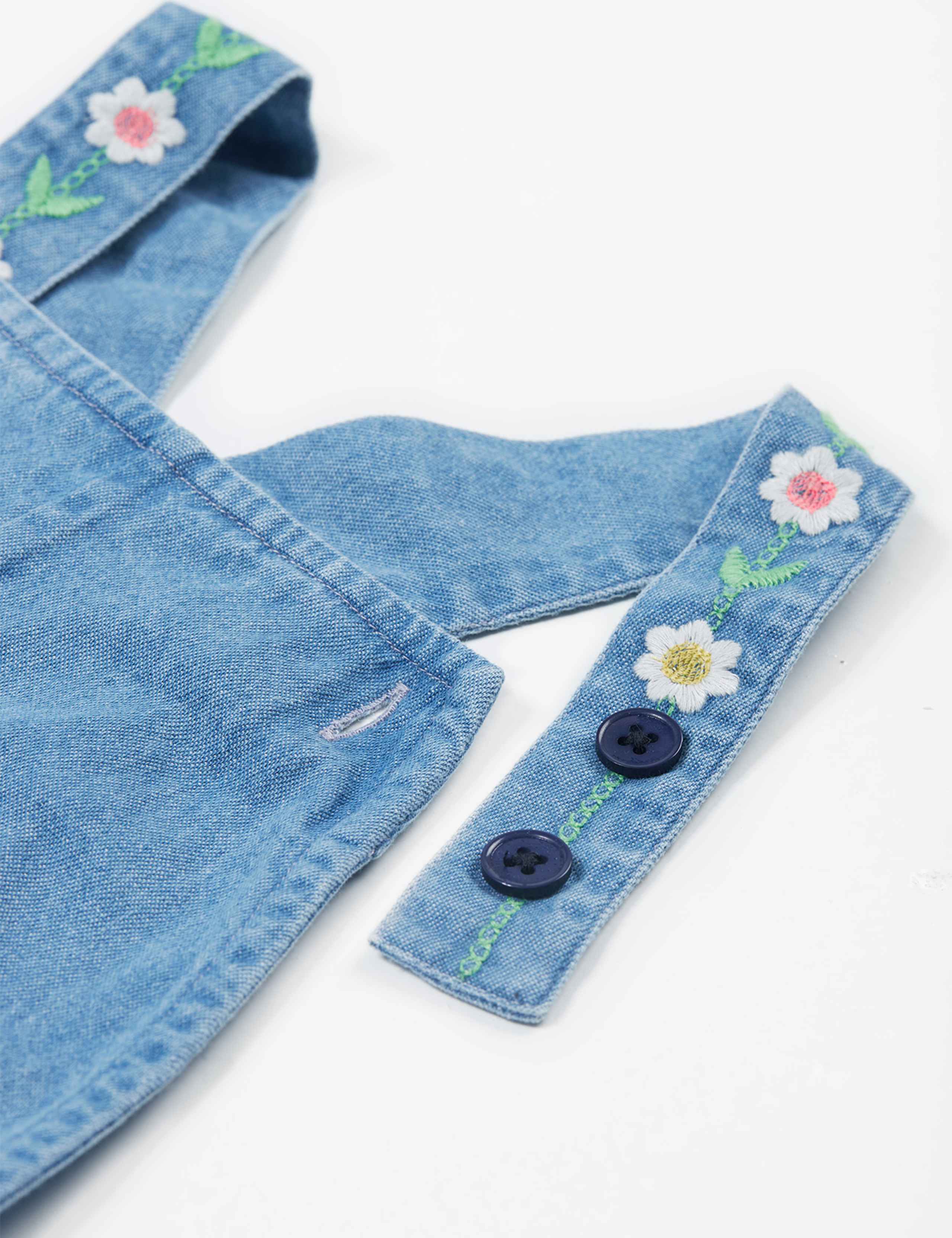 Denim Rainbow Dungarees (2-10 Yrs) 5 of 7