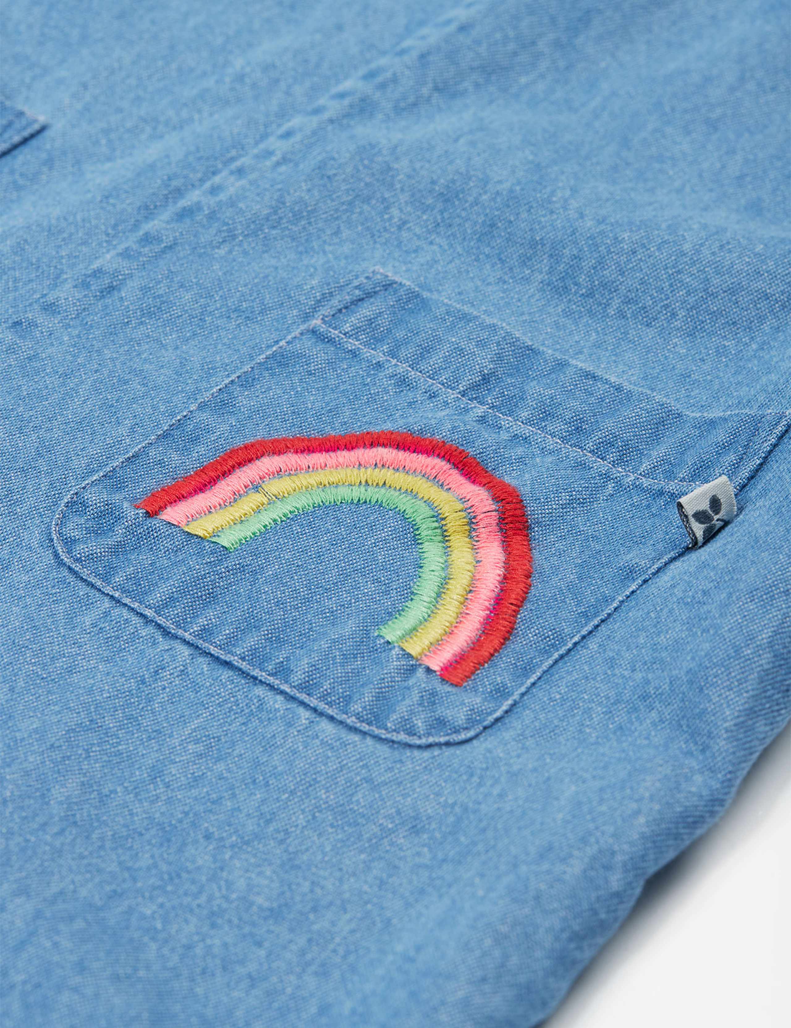 Denim Rainbow Dungarees (2-10 Yrs) 7 of 7