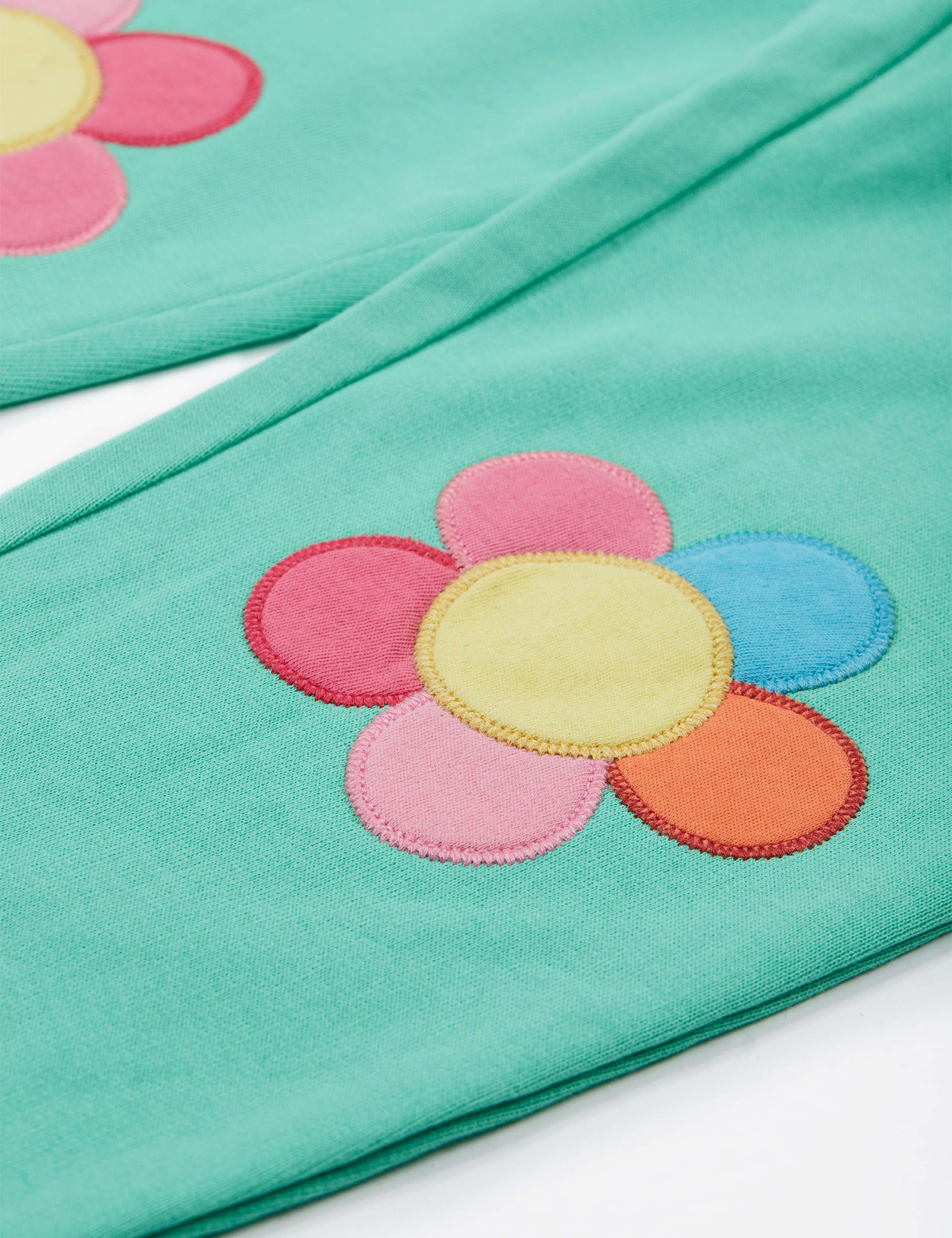 Pure Cotton Floral Joggers (0-8 Yrs) 2 of 4