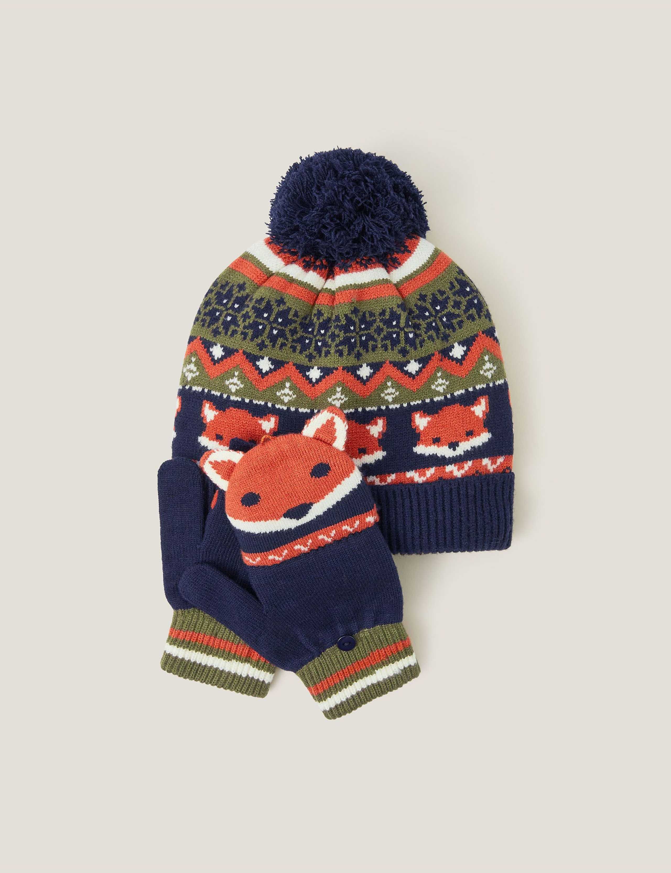 Kids' Fox Hat and Glove Set (3-10 Yrs) 2 of 3