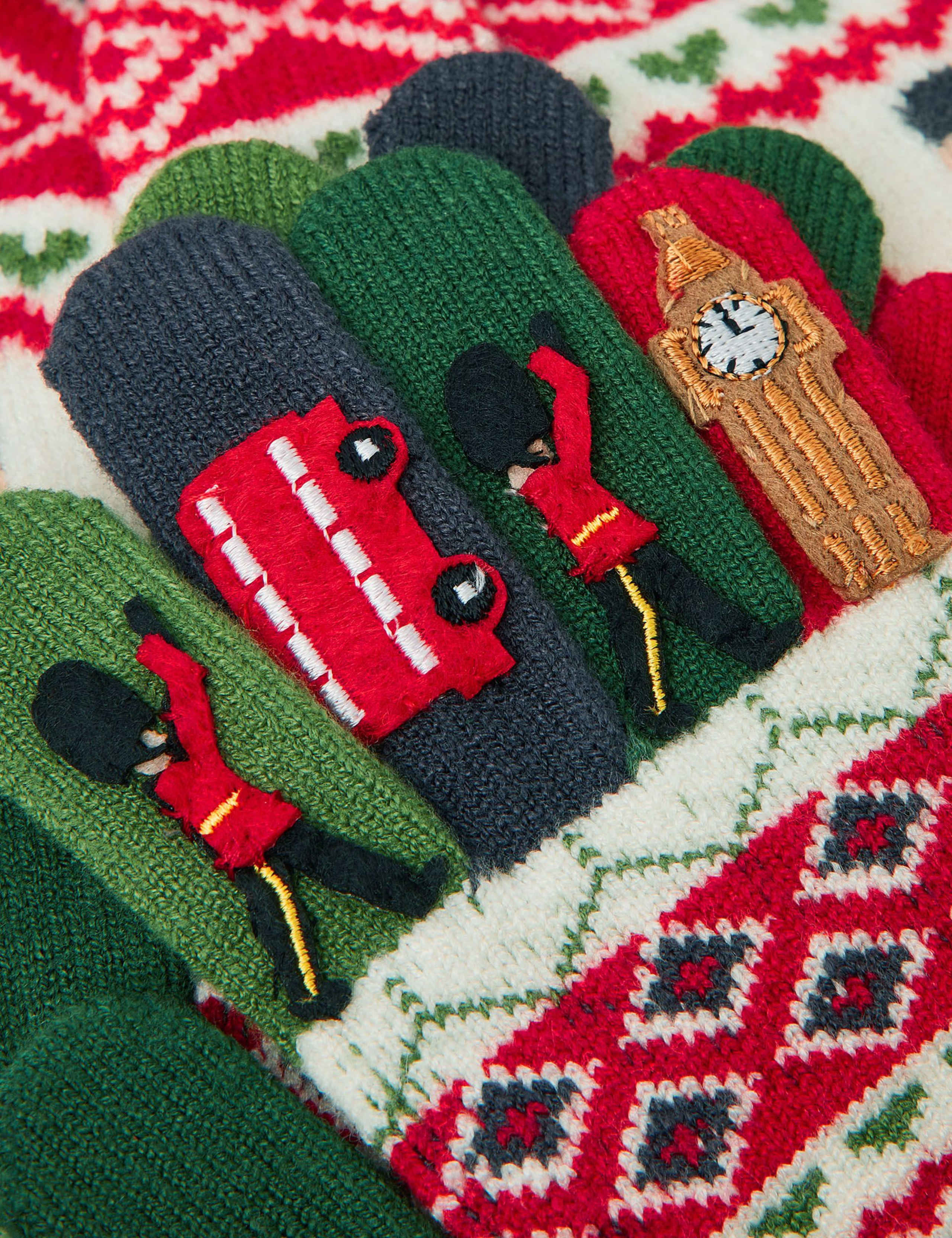 Kids' London Fair Isle Hat & Gloves Set (3-10 Yrs) 3 of 3