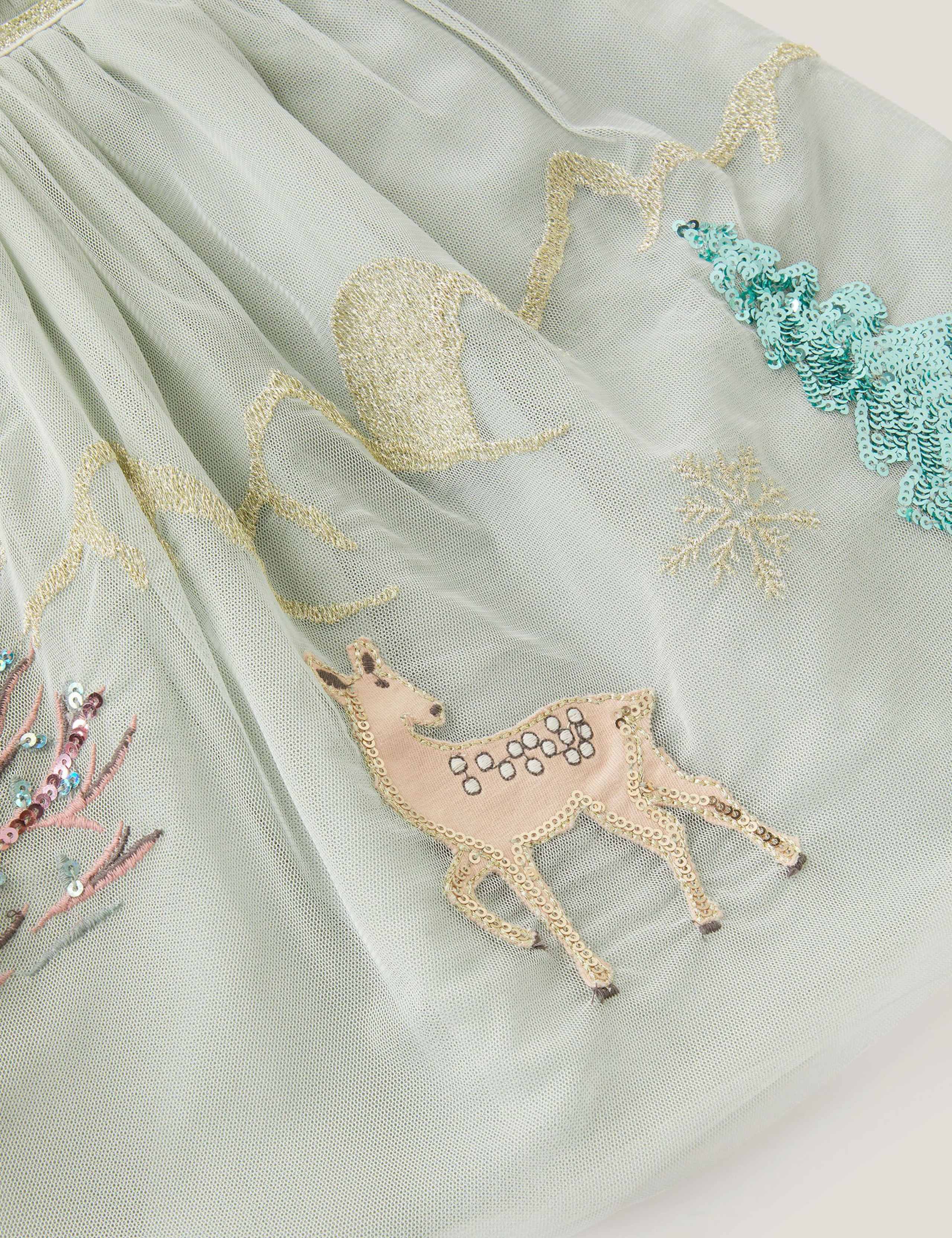 Tulle Ruffle Forest Sequin Party Dress (3-13 Yrs) 4 of 4
