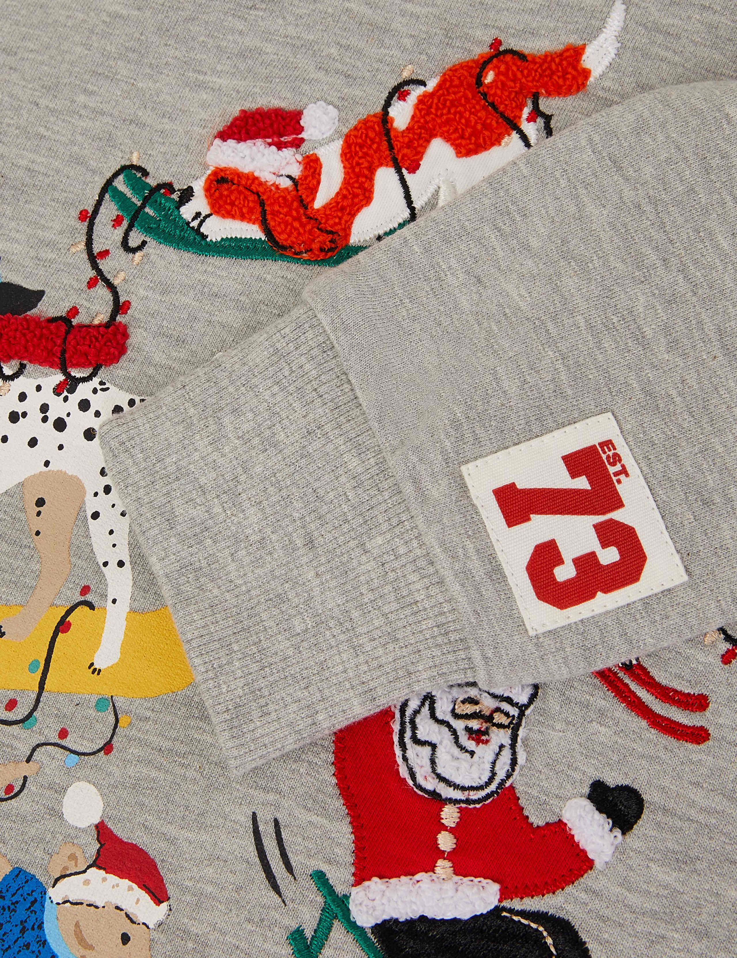 Pure Cotton Christmas Dogs Sweatshirt (2-13 Yrs) 3 of 3