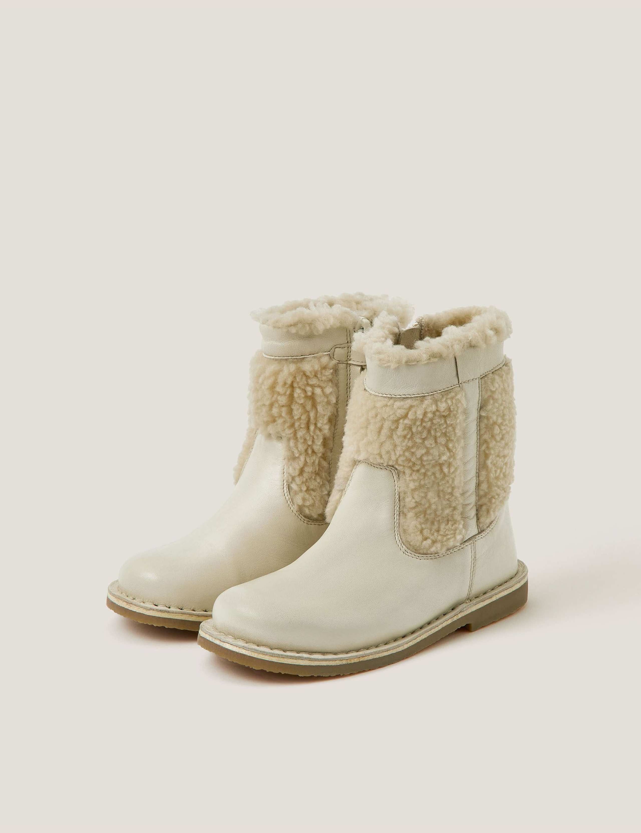 Kids' Leather Ankle Boots (7 Small - 3 Large) 1 of 3