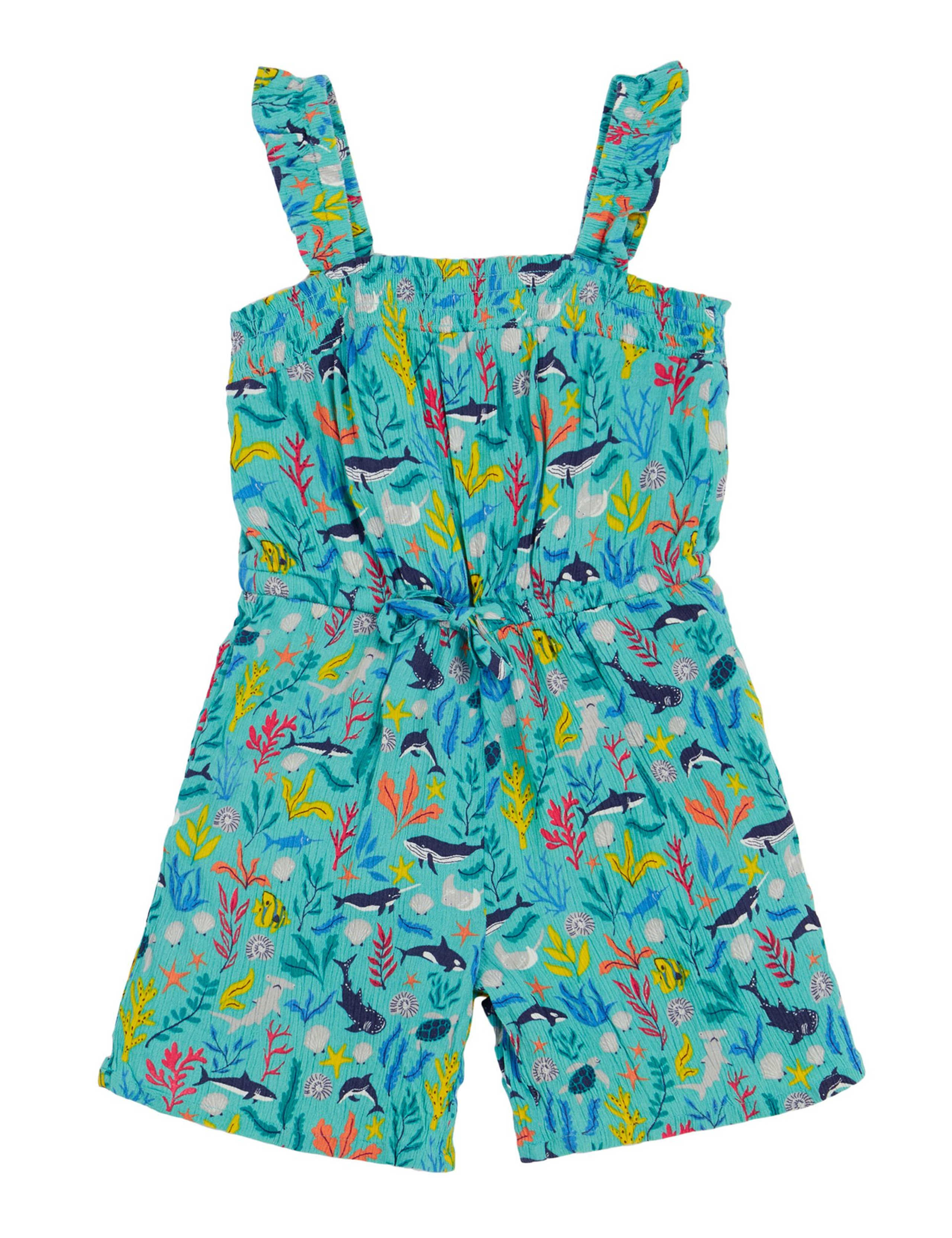 Ocean Print Playsuit (2-10 Yrs) 2 of 5