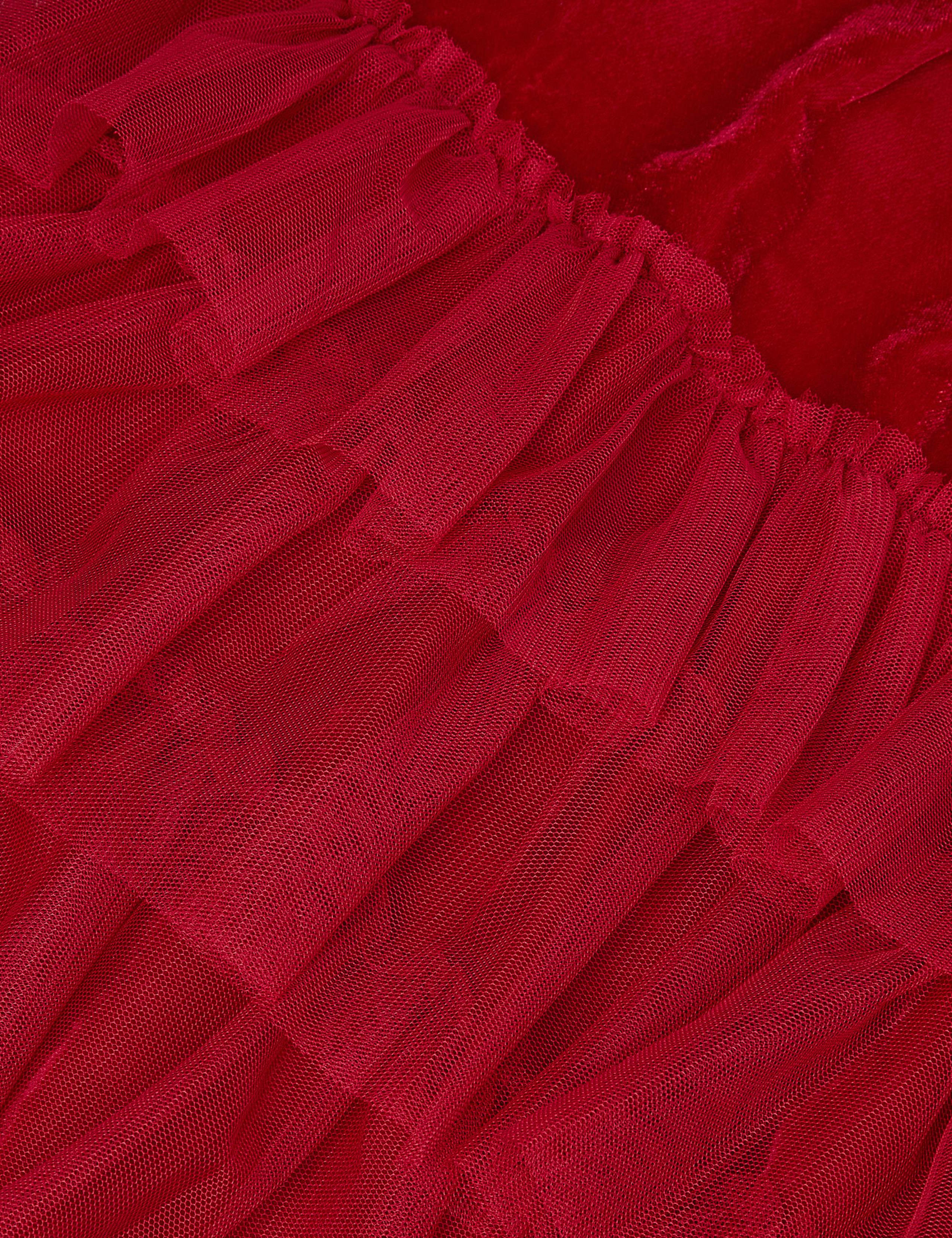 Velvet Tiered Tulle Ruffle Party Dress (0-24 Mths) 4 of 4