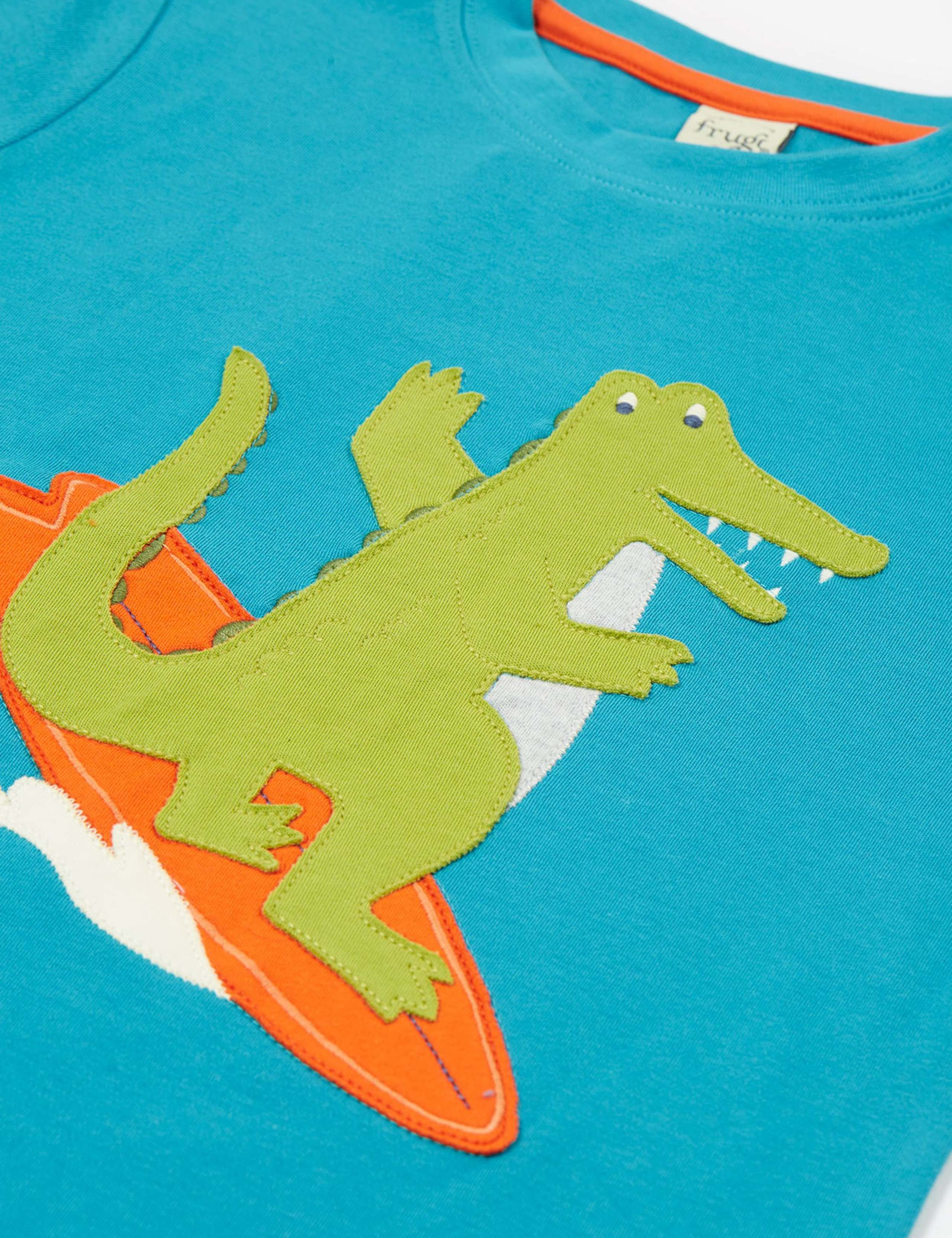 Pure Cotton Crocodile Applique T-Shirt (2-10 Yrs) 2 of 4