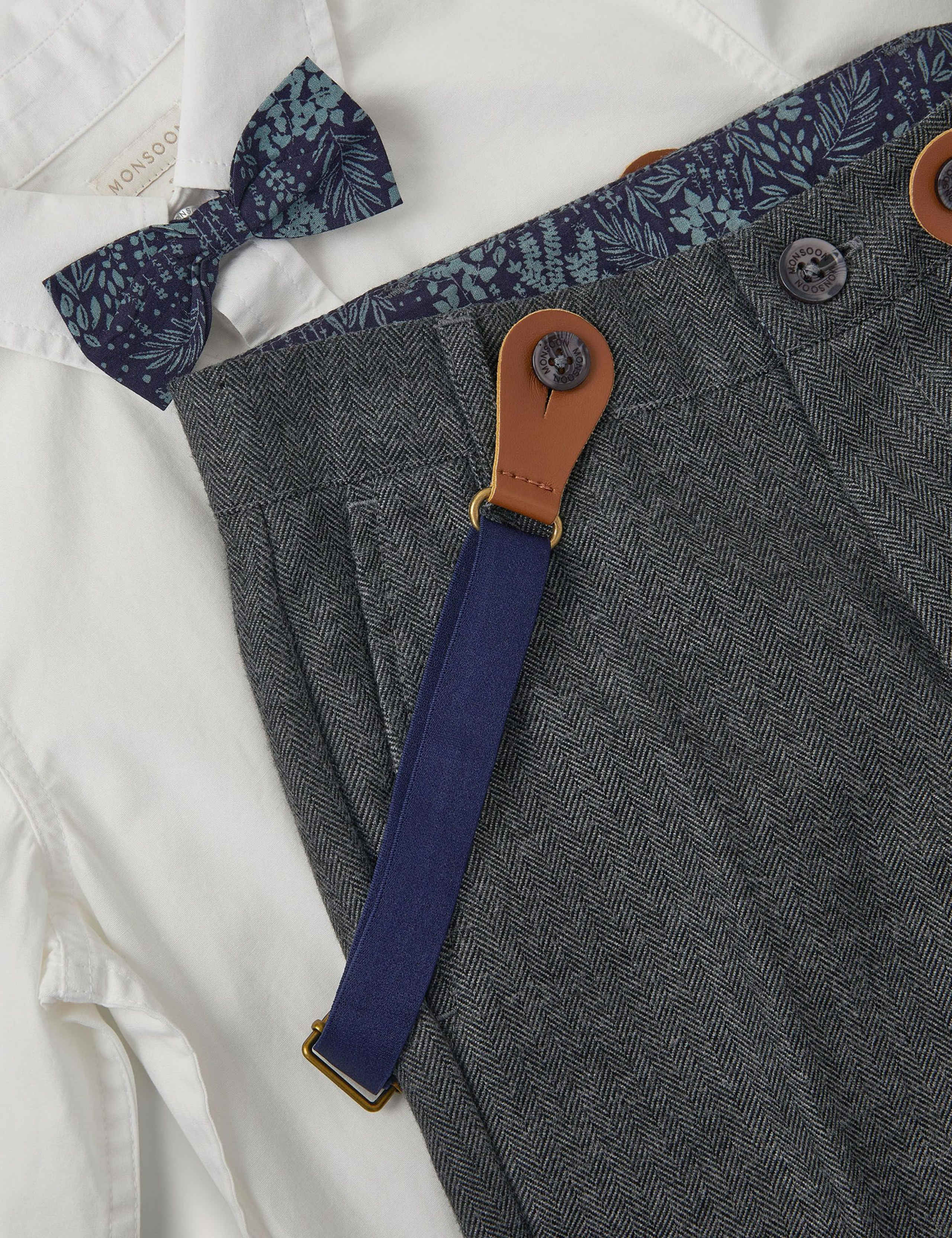 4pc Pure Cotton Top & Bottom Smart Outfit (6 Mths-13 Yrs) 2 of 3