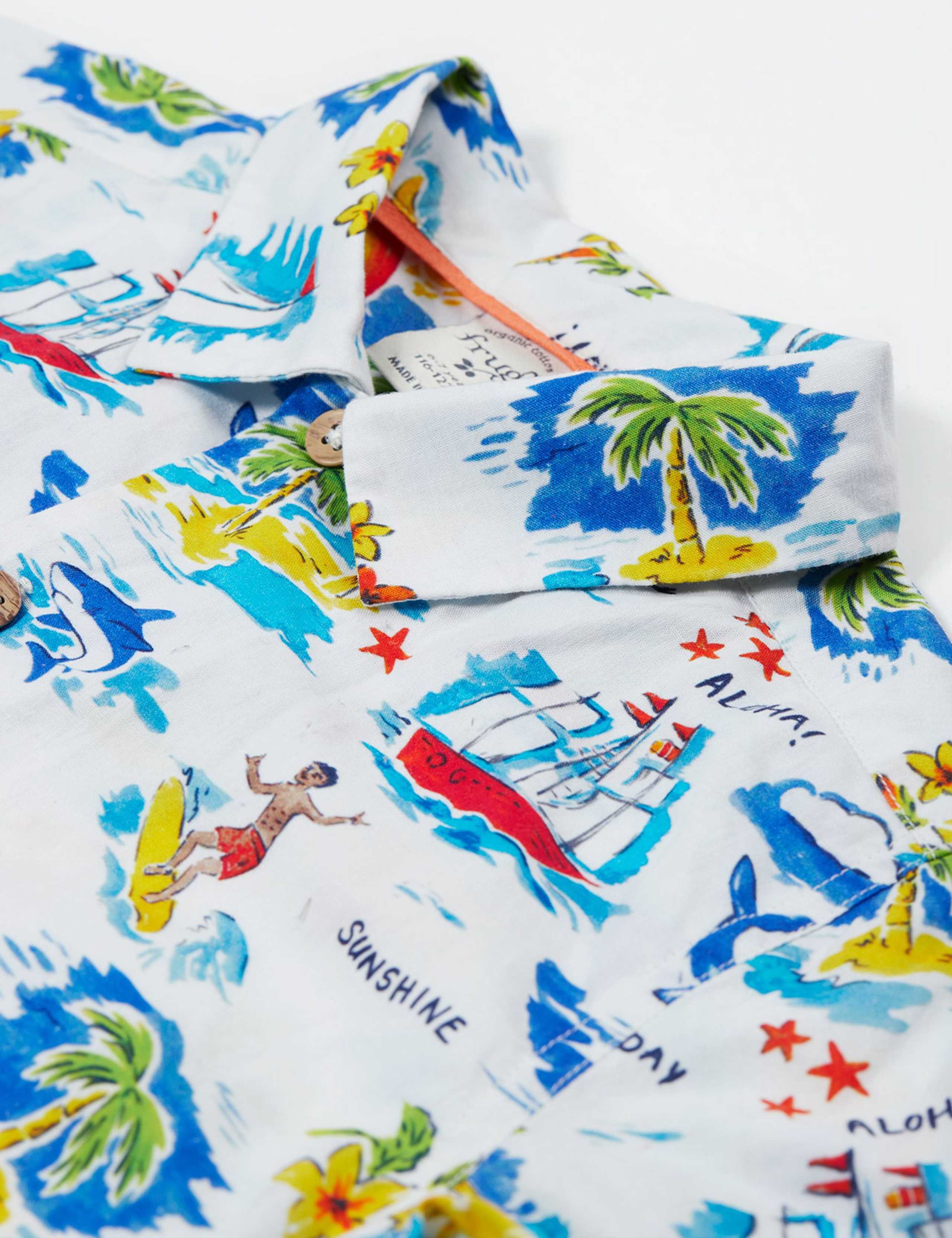 Pure Cotton Hawaiian Shirt (2-10 Yrs) 4 of 5