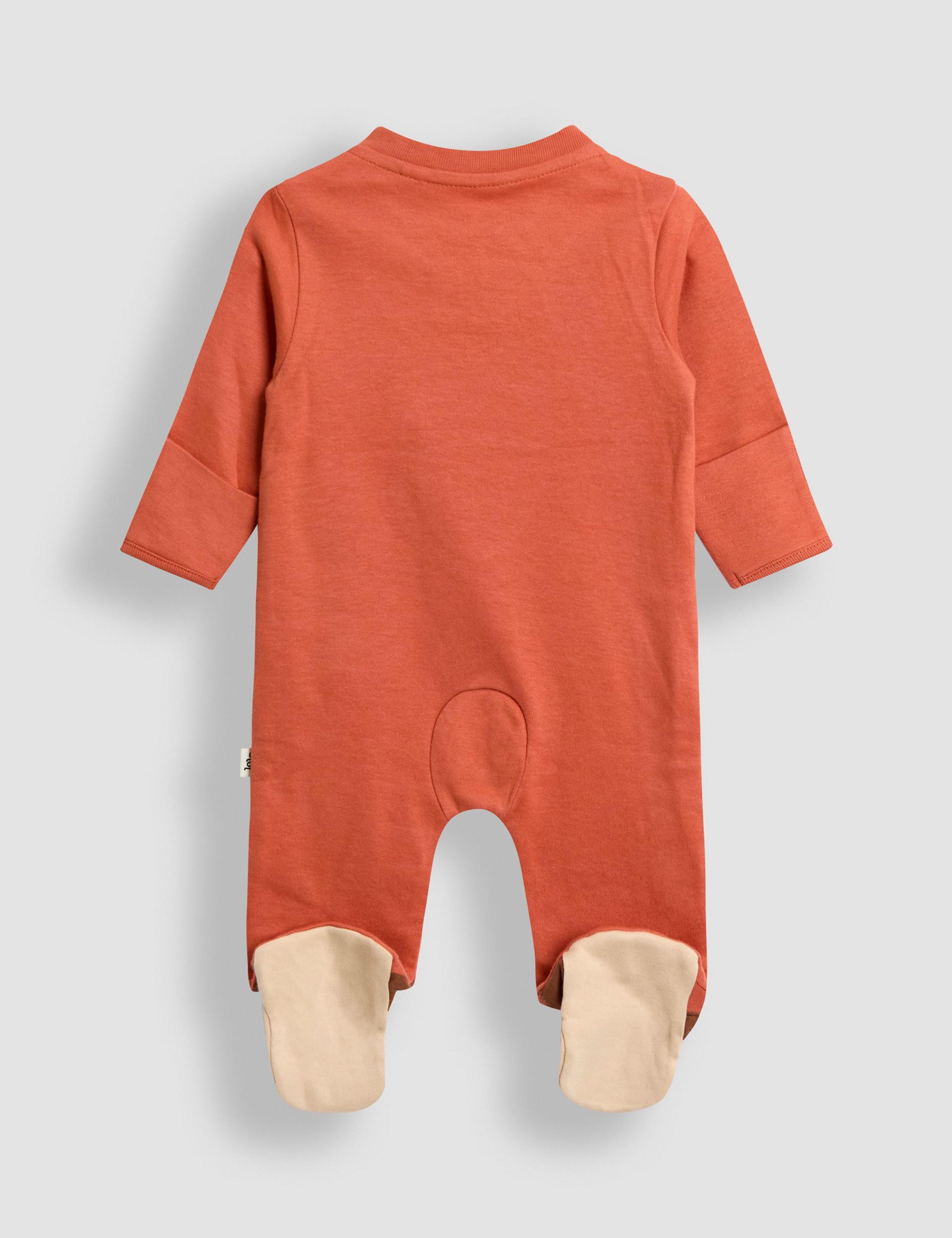 Pure Cotton Acorn Sleepsuit (0-18 Mths) 2 of 3