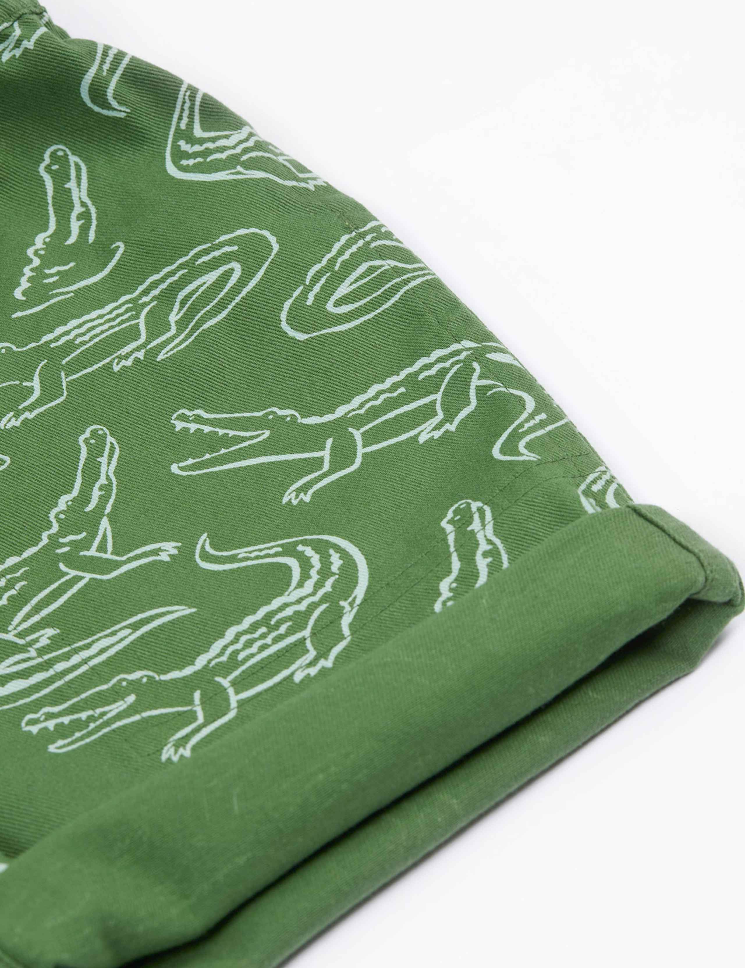 Pure Cotton Reversible Crocodile Shorts (2-10 Yrs) 6 of 6