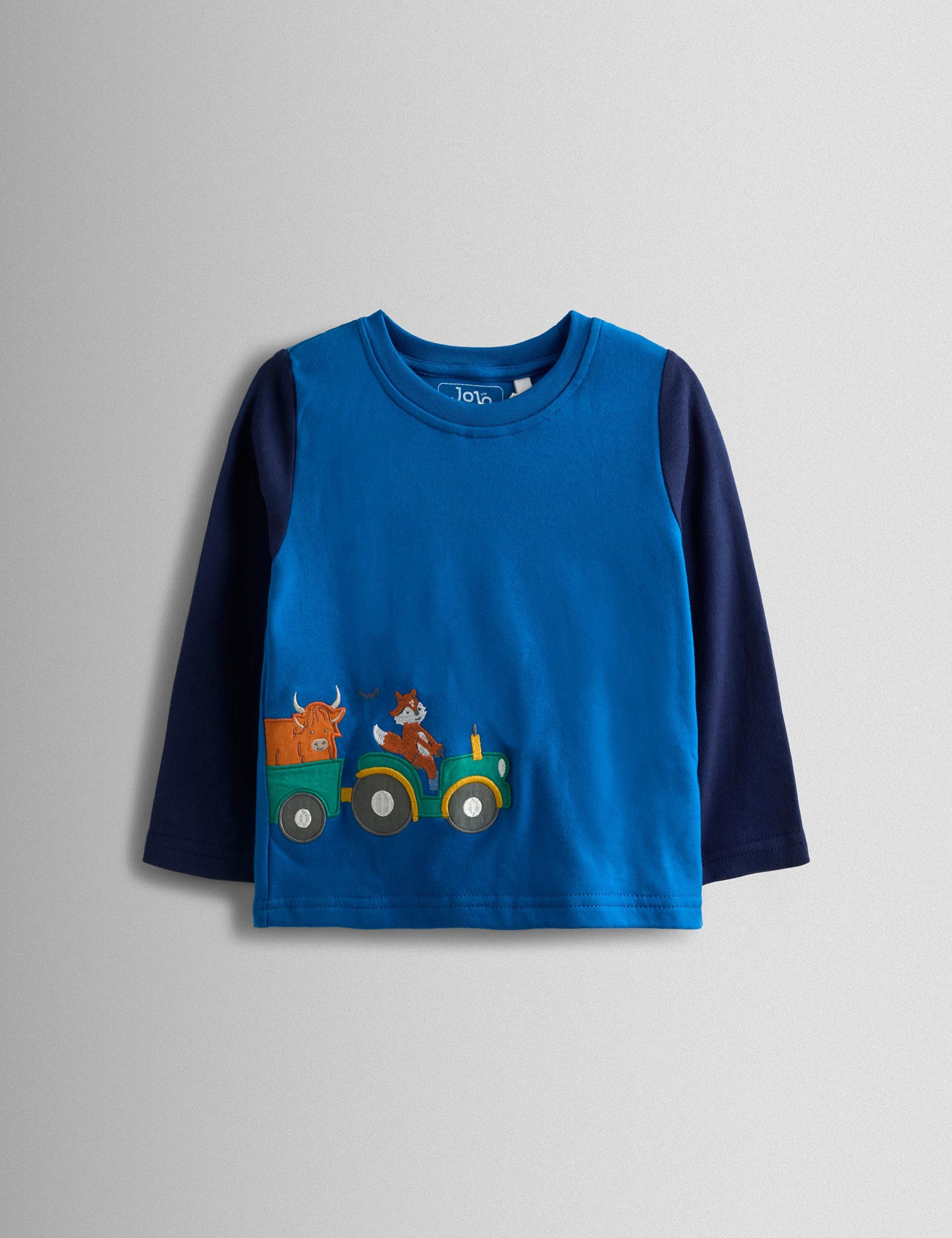 Pure Cotton Tractor Pyjamas (1-6 Yrs) 2 of 6