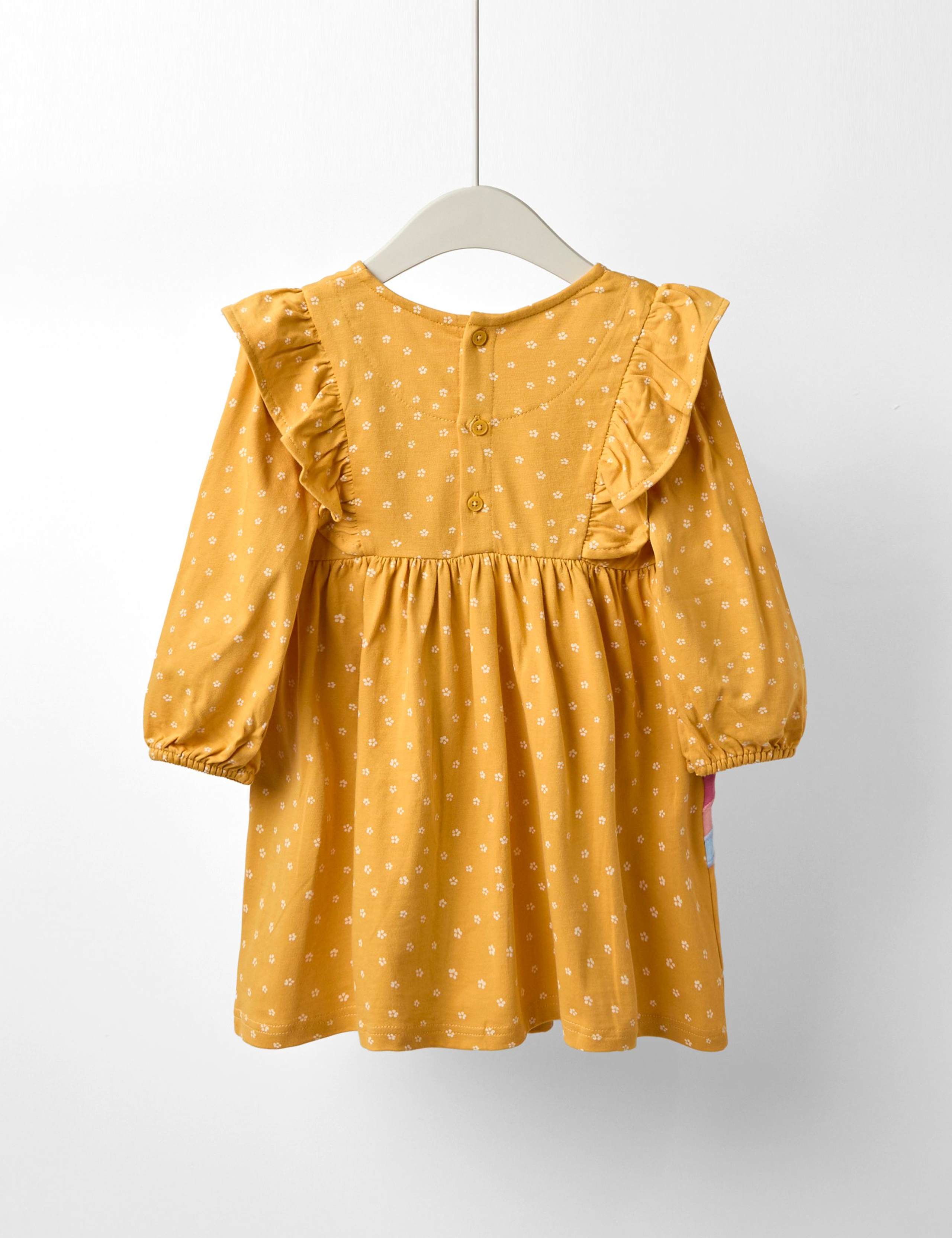 Pure Cotton Bunny & Unicorn Dress (6 Mths-7 Yrs) 5 of 5