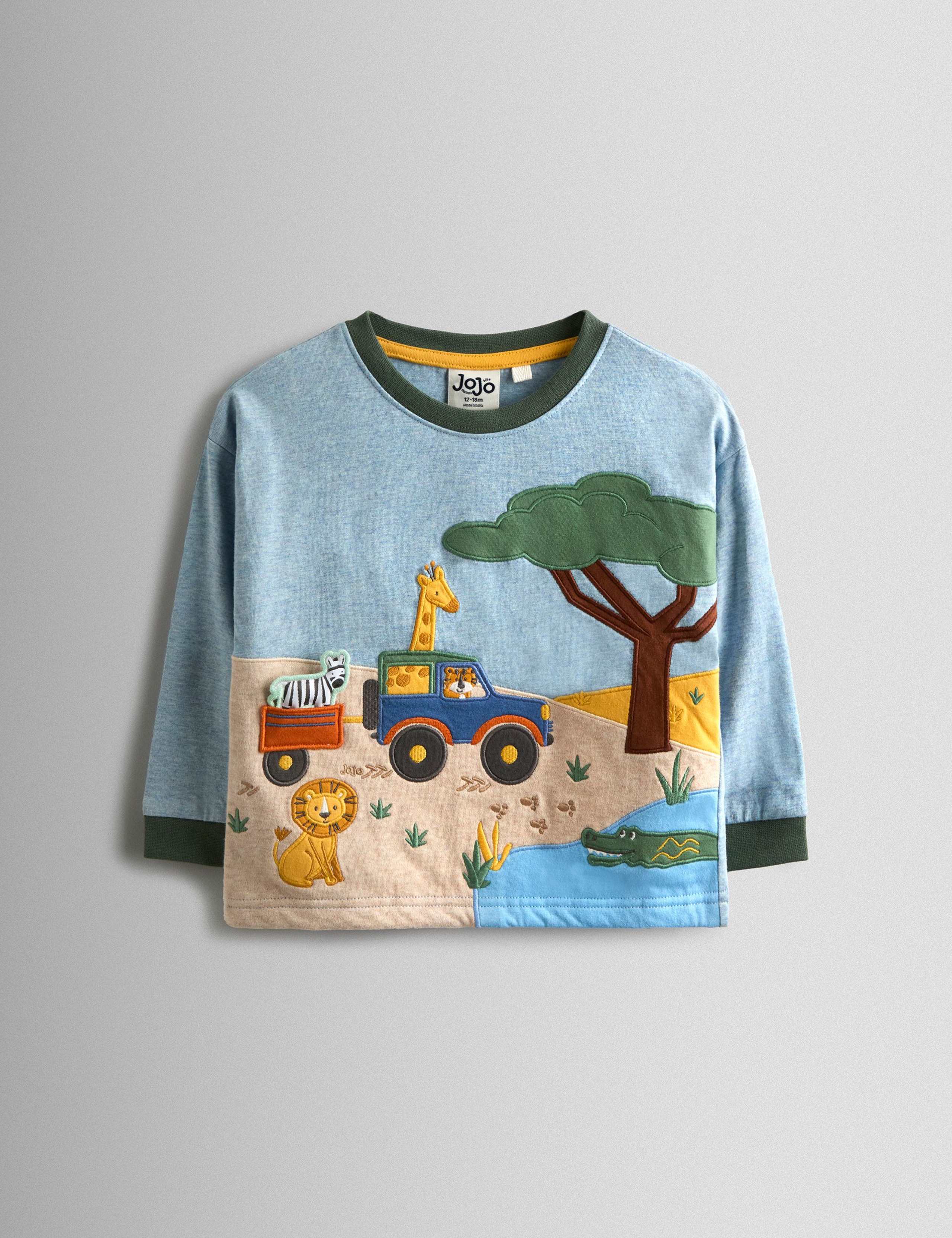 Pure Cotton Top & Bottom Outfit (6 Mths - 6 Yrs) 3 of 6