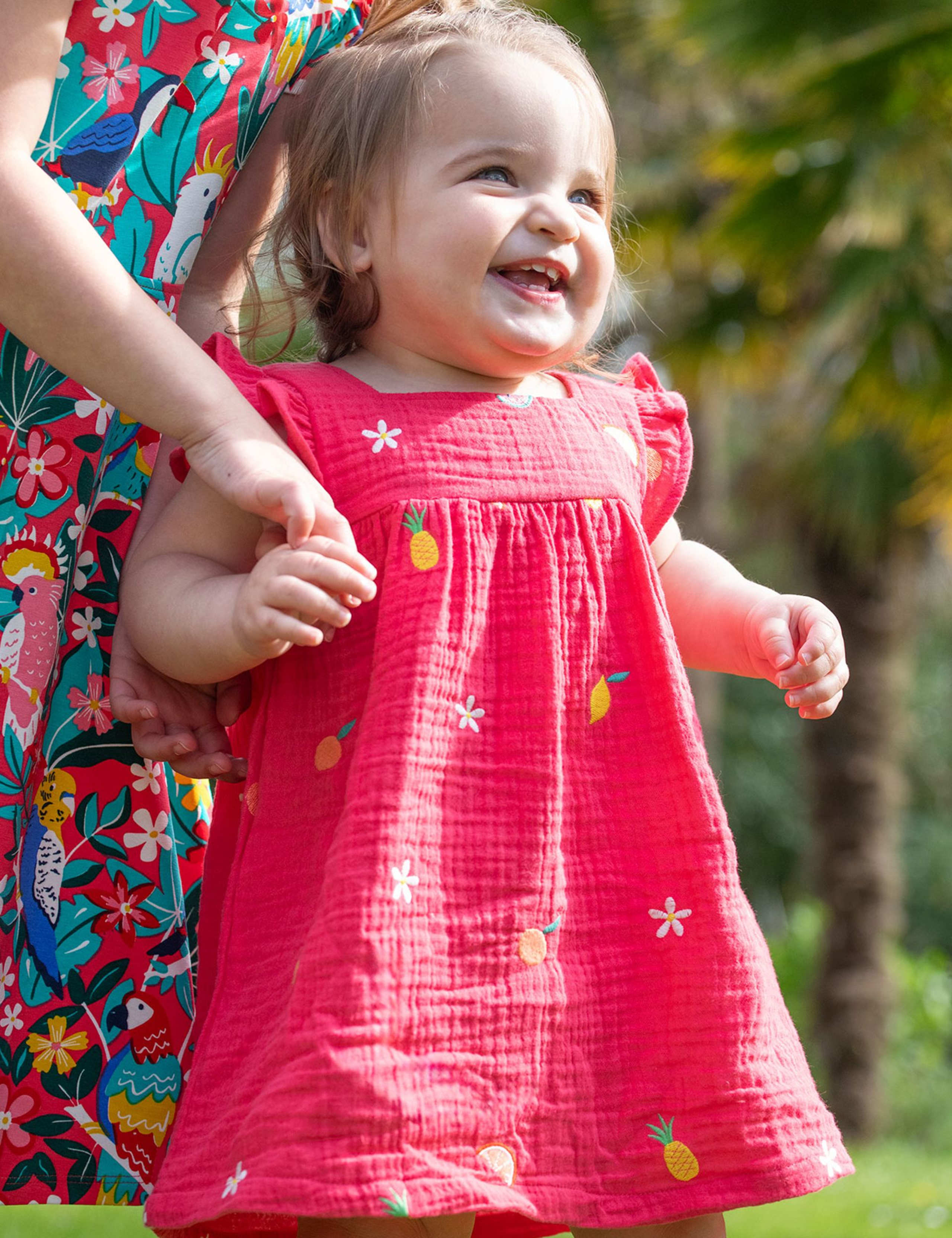 2pc Pure Cotton Embroidered Outfit (0-24 Mths) 1 of 6