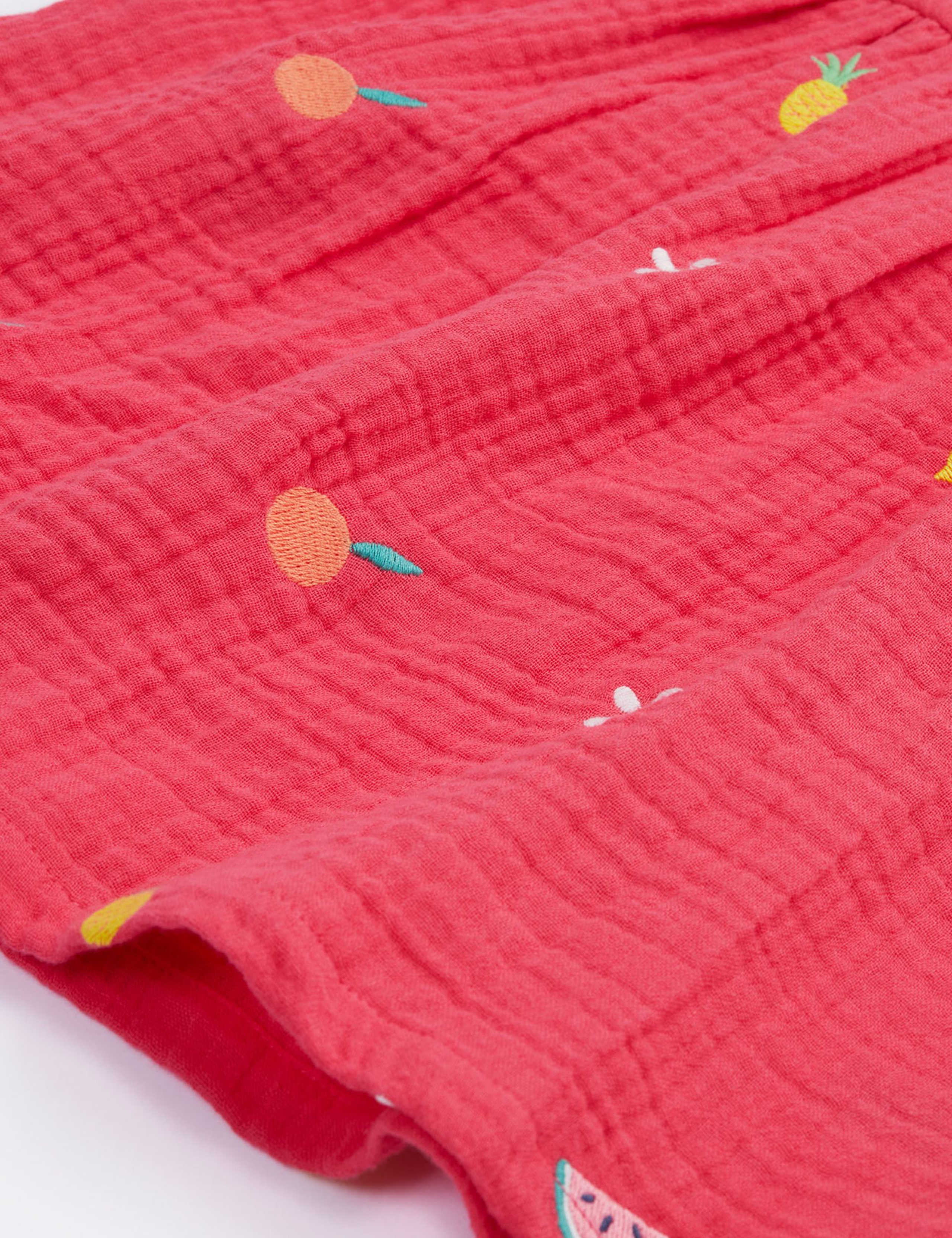 2pc Pure Cotton Embroidered Outfit (0-24 Mths) 5 of 6