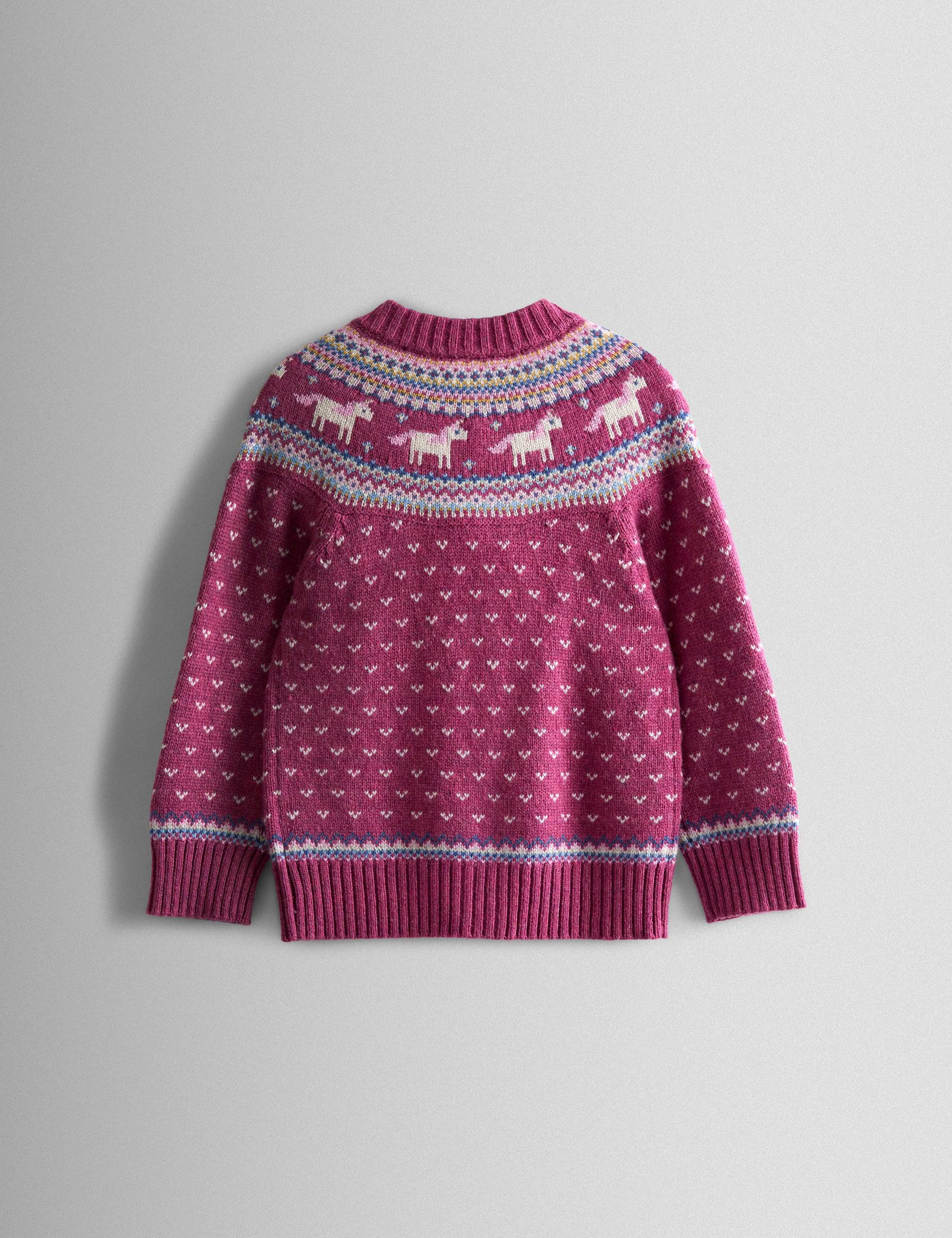 Unicorn Fair Isle Cardigan (6 Mths-7 Yrs) 2 of 6