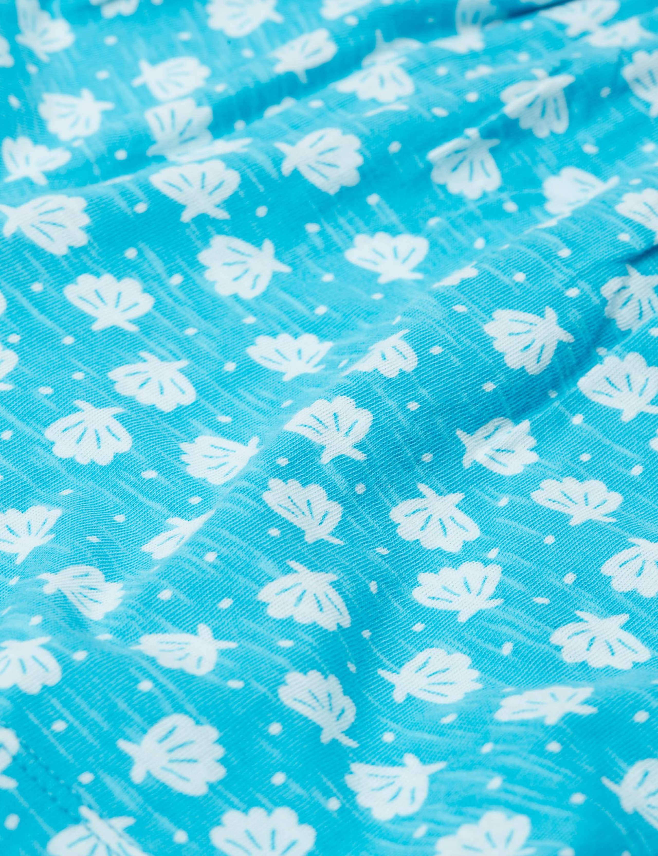 Pure Cotton Shell Print Shorts (2-10 Yrs) 4 of 4