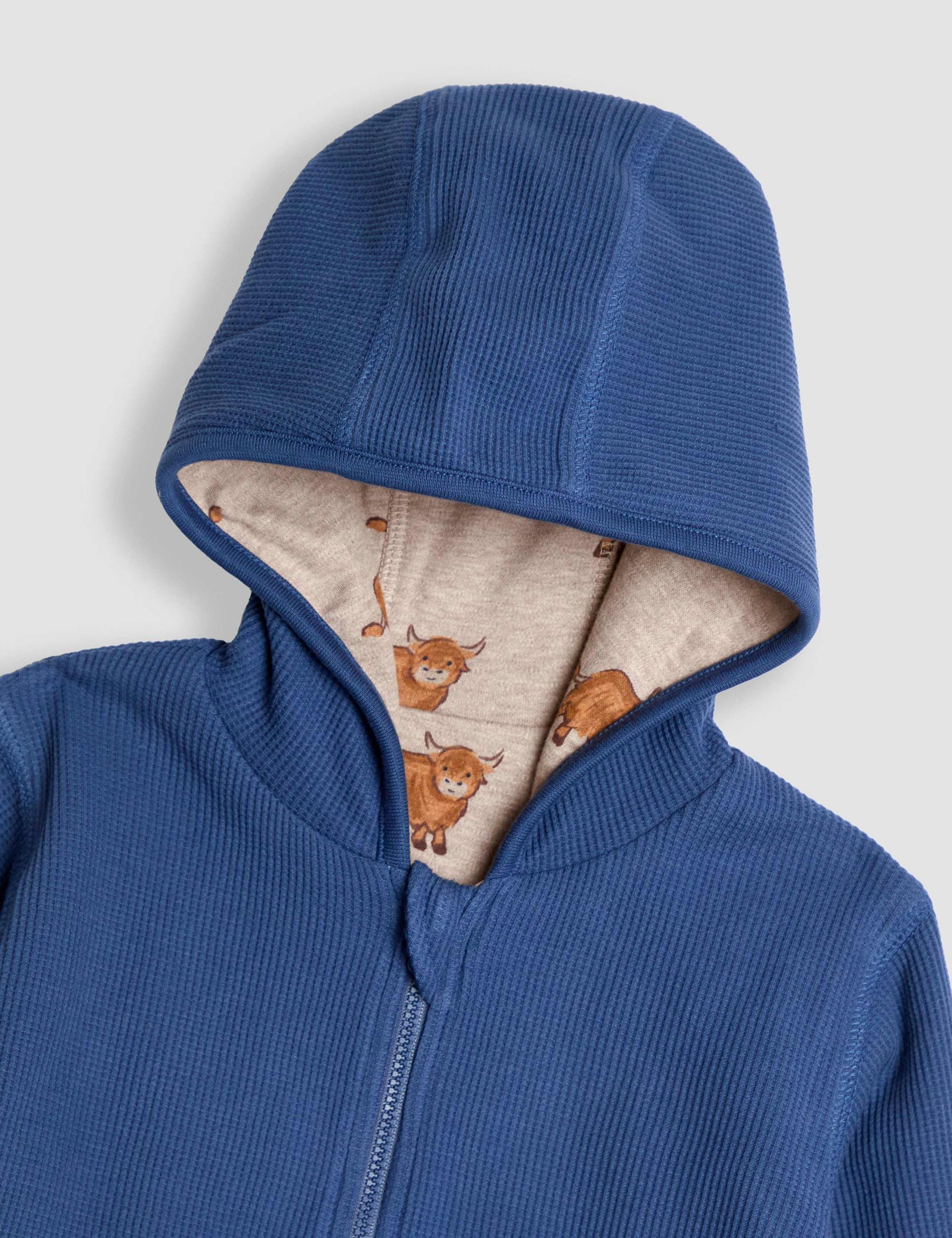 Tractor & Highland Cow Reversible Hoodie (6 Mths-7 Yrs) 4 of 8