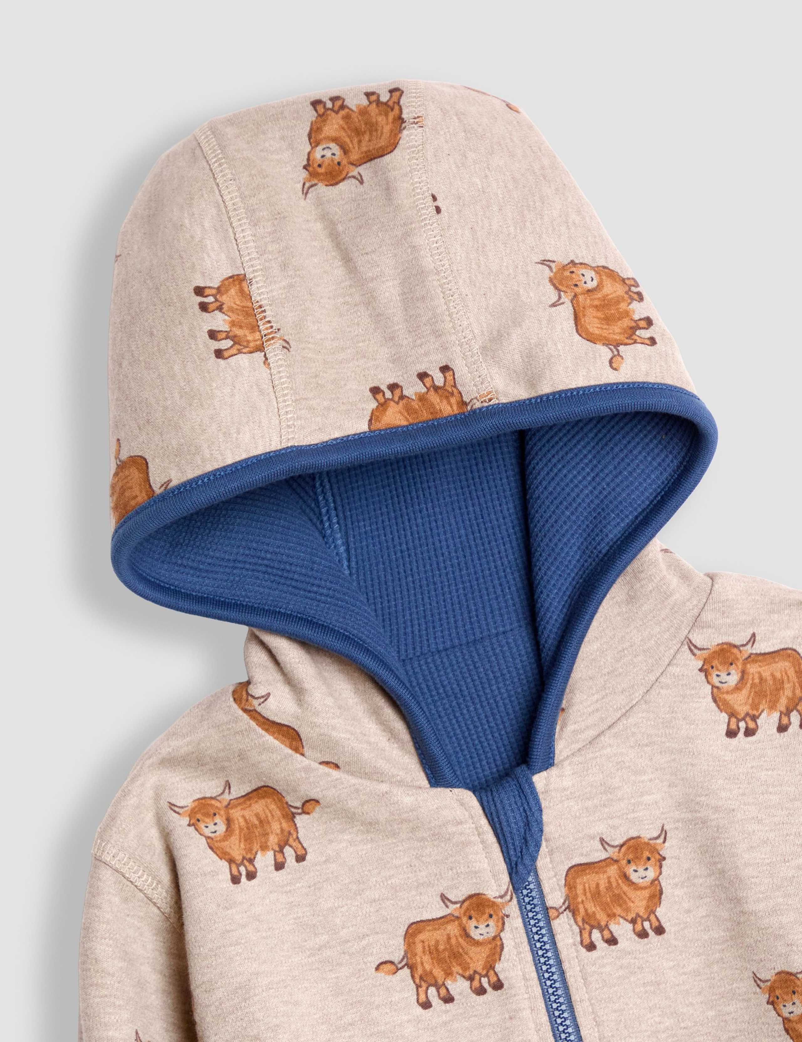 Tractor & Highland Cow Reversible Hoodie (6 Mths-7 Yrs) 8 of 8