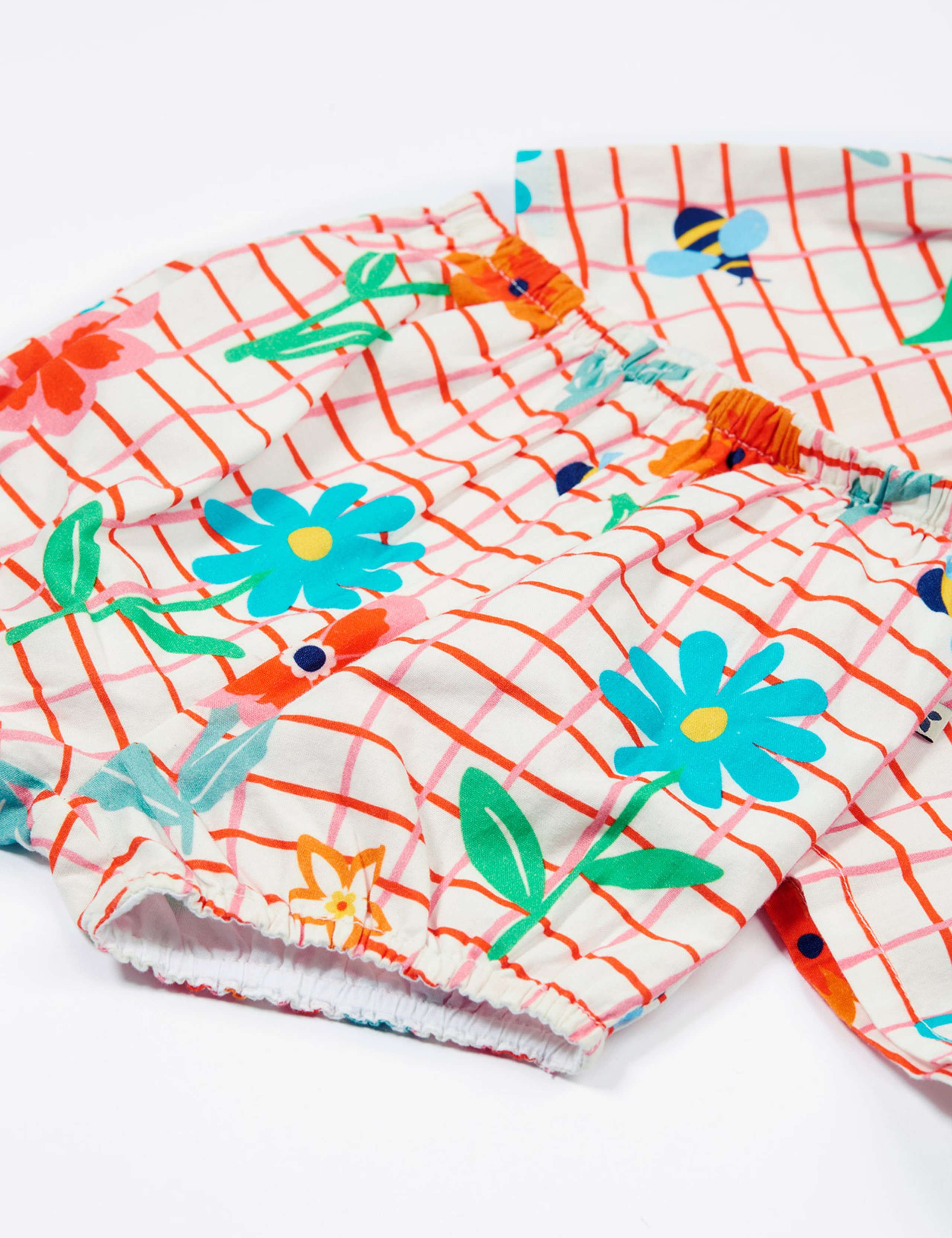 2pc Pure Cotton Floral Top & Bottom Outfit (0-24 Mths) 4 of 4